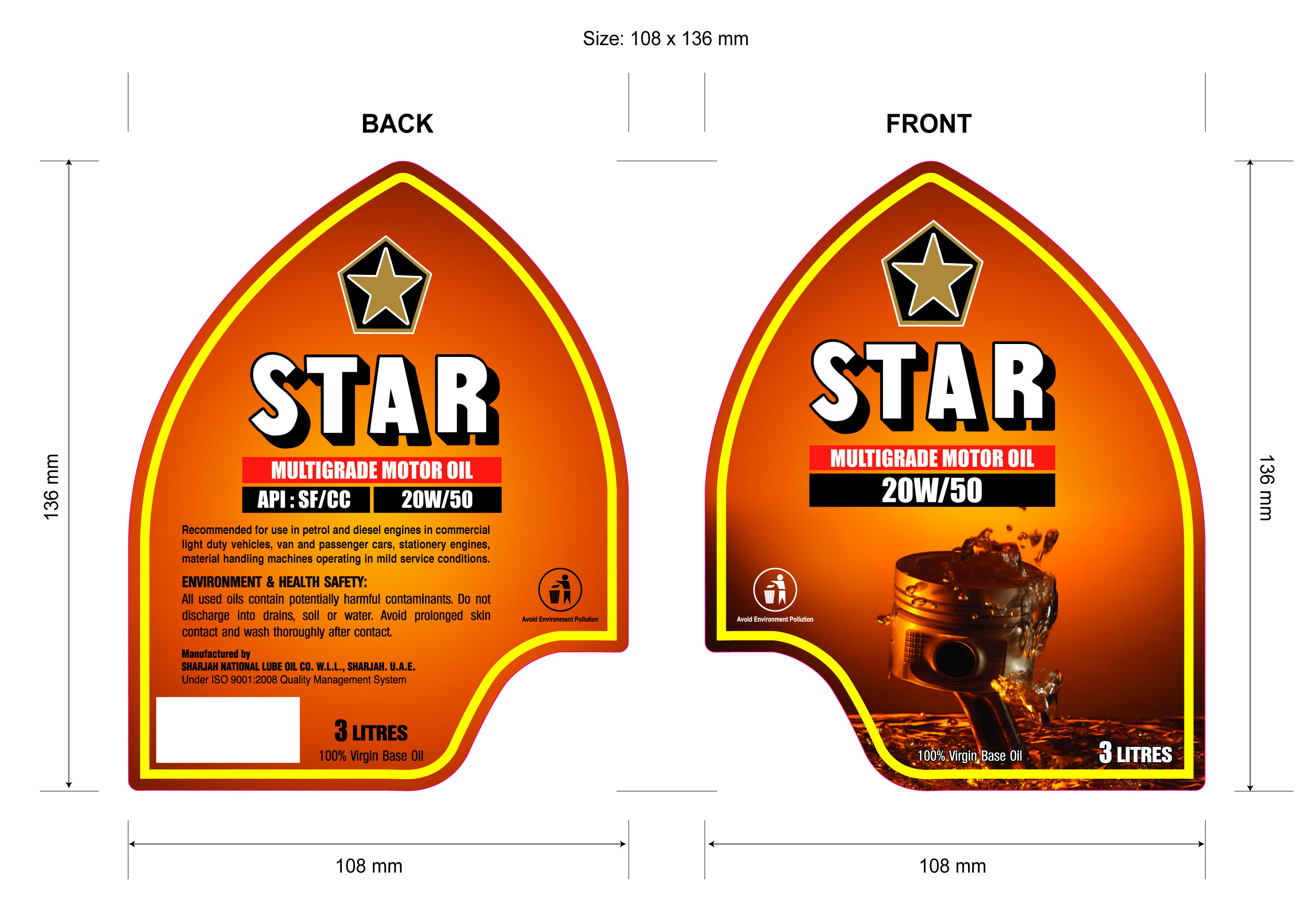 LUBRICANT OIL LABEL by Kirtikant Rukade at Coroflot.com