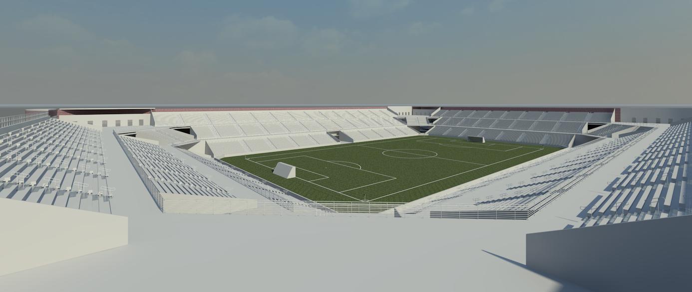 X stadium Revit by Luis Alcala at