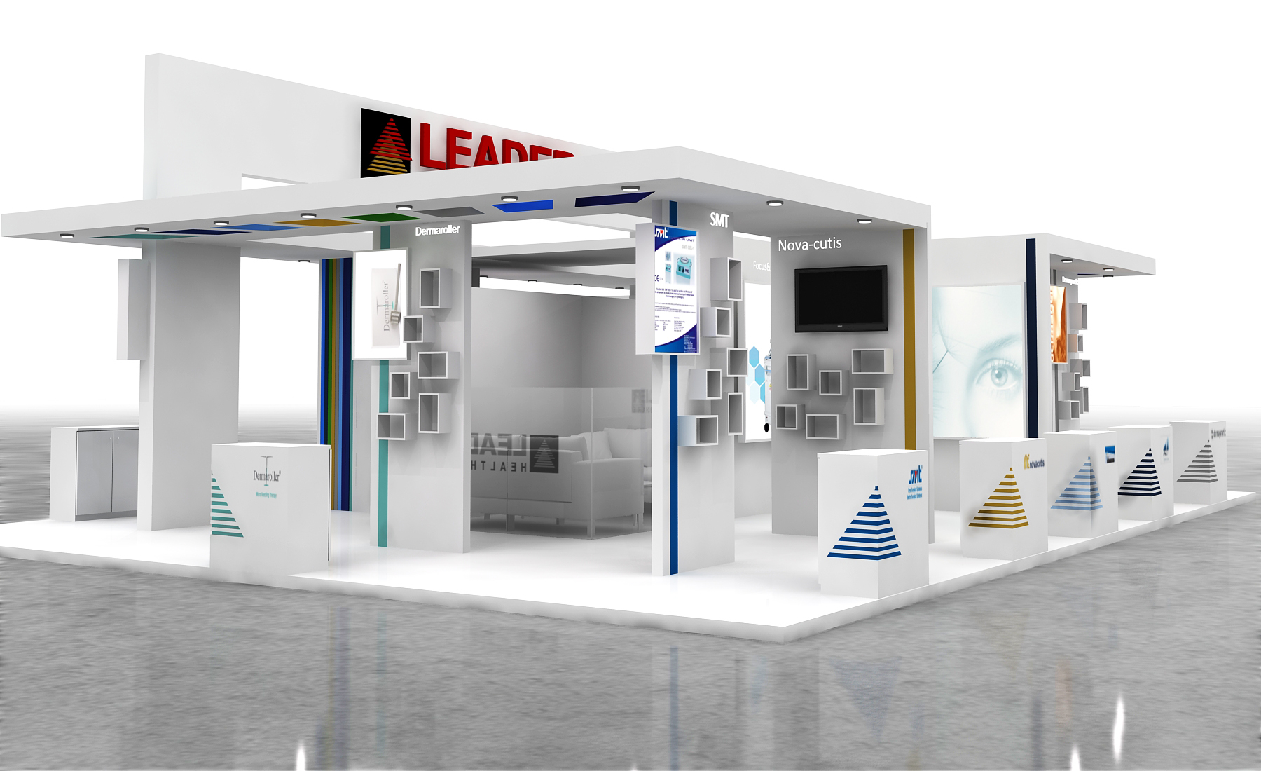 Leader Health CareExhibition Stand by Theosign Design at