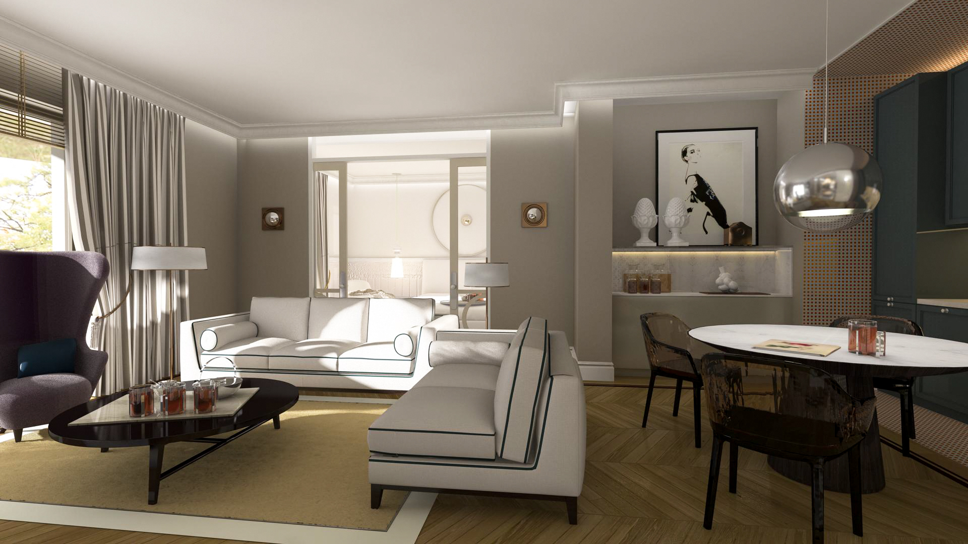 2013 AUDREY HEPBURN APARTMENT INTERIOR, Jurmala, Latvia by in DOT