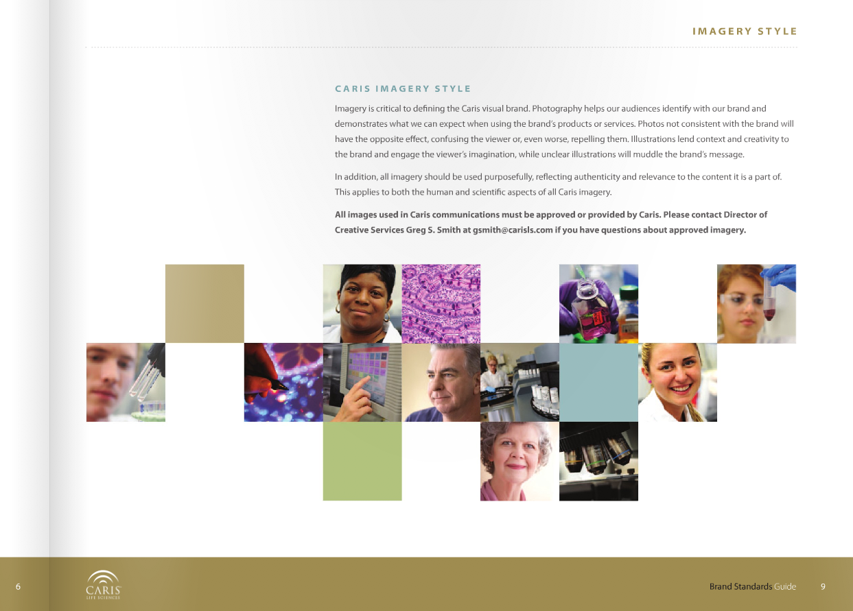 Caris Life Sciences Brand Standards Guide by Ben Grant at