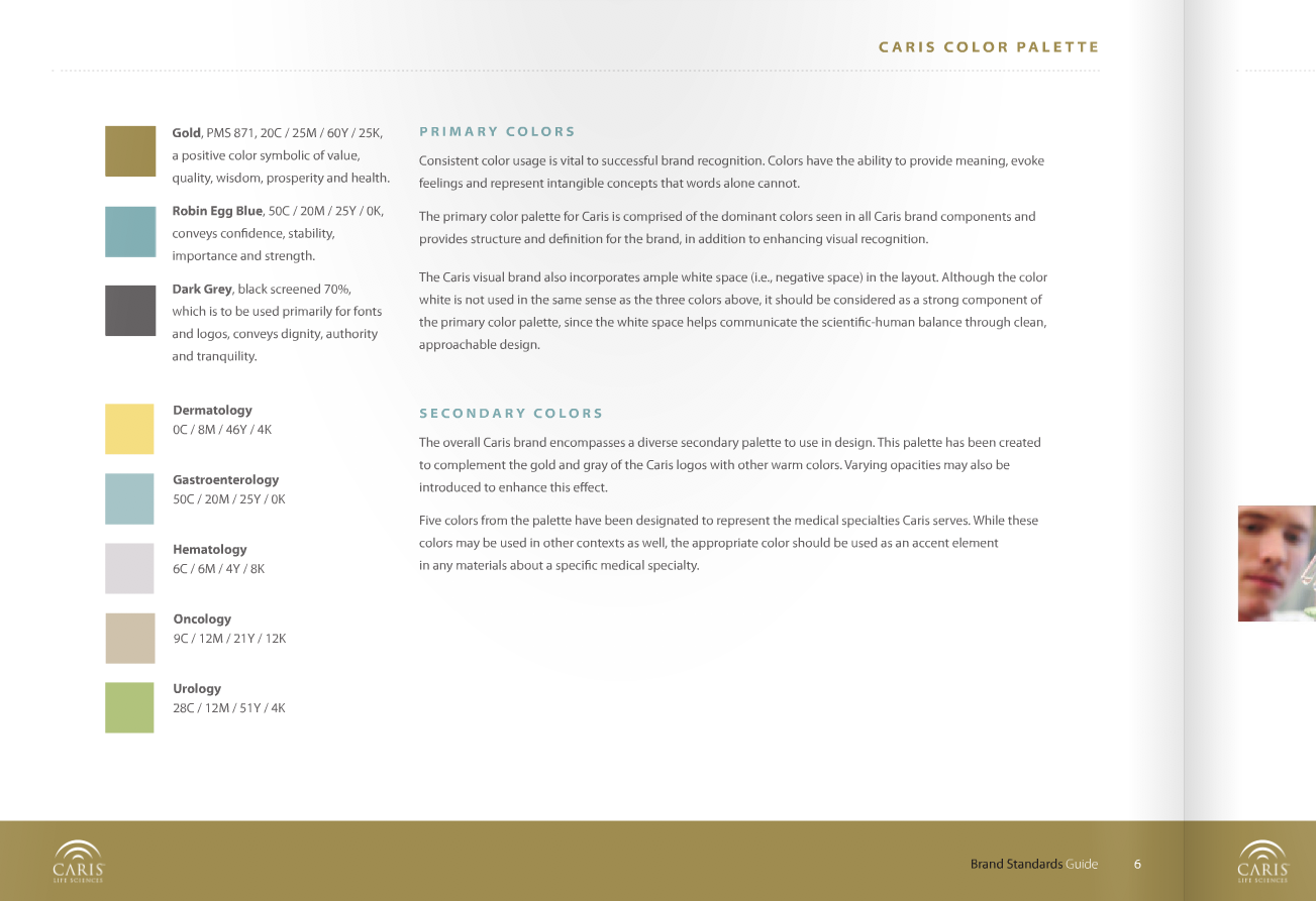 Caris Life Sciences Brand Standards Guide by Ben Grant at