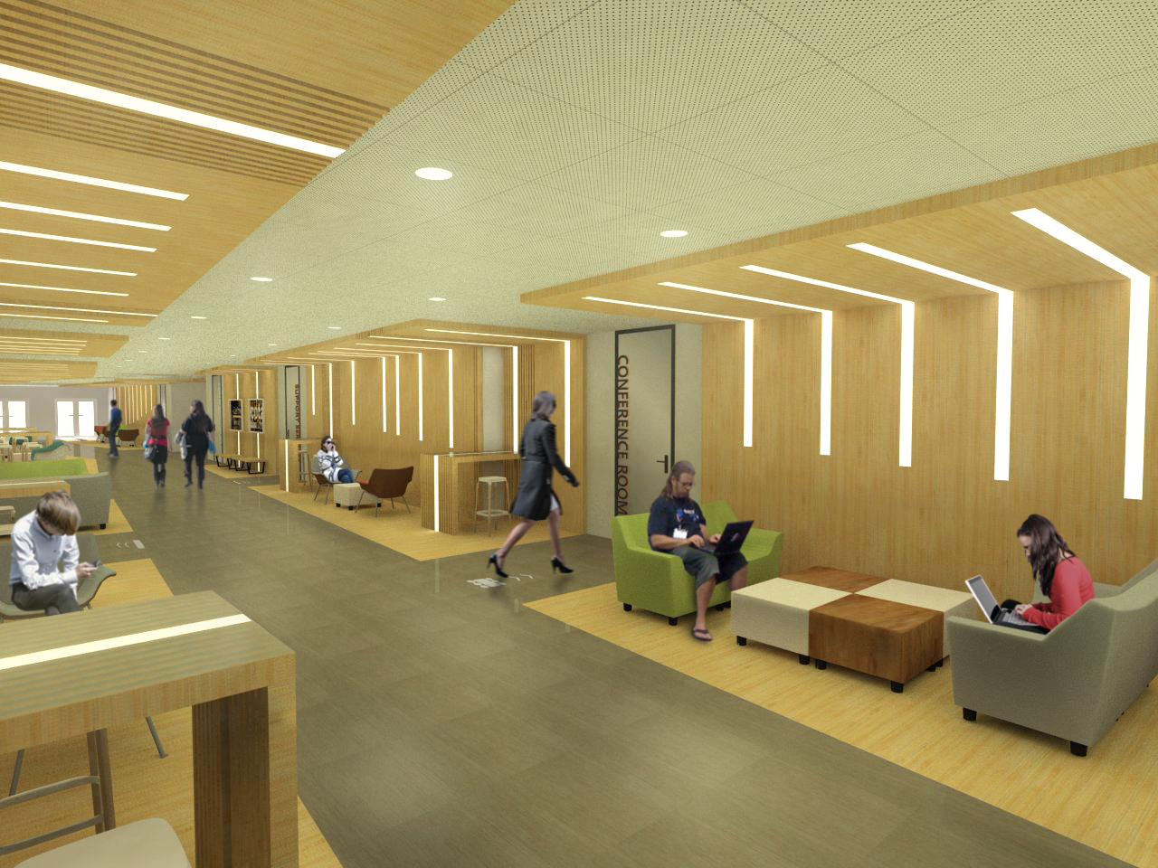 CSULB Corridor Design by Thaddeus Lee at