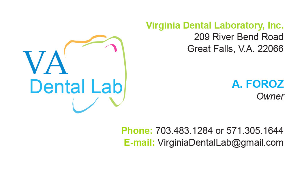 Business Card for Dental Lab by Mehrnaz Moussavi at
