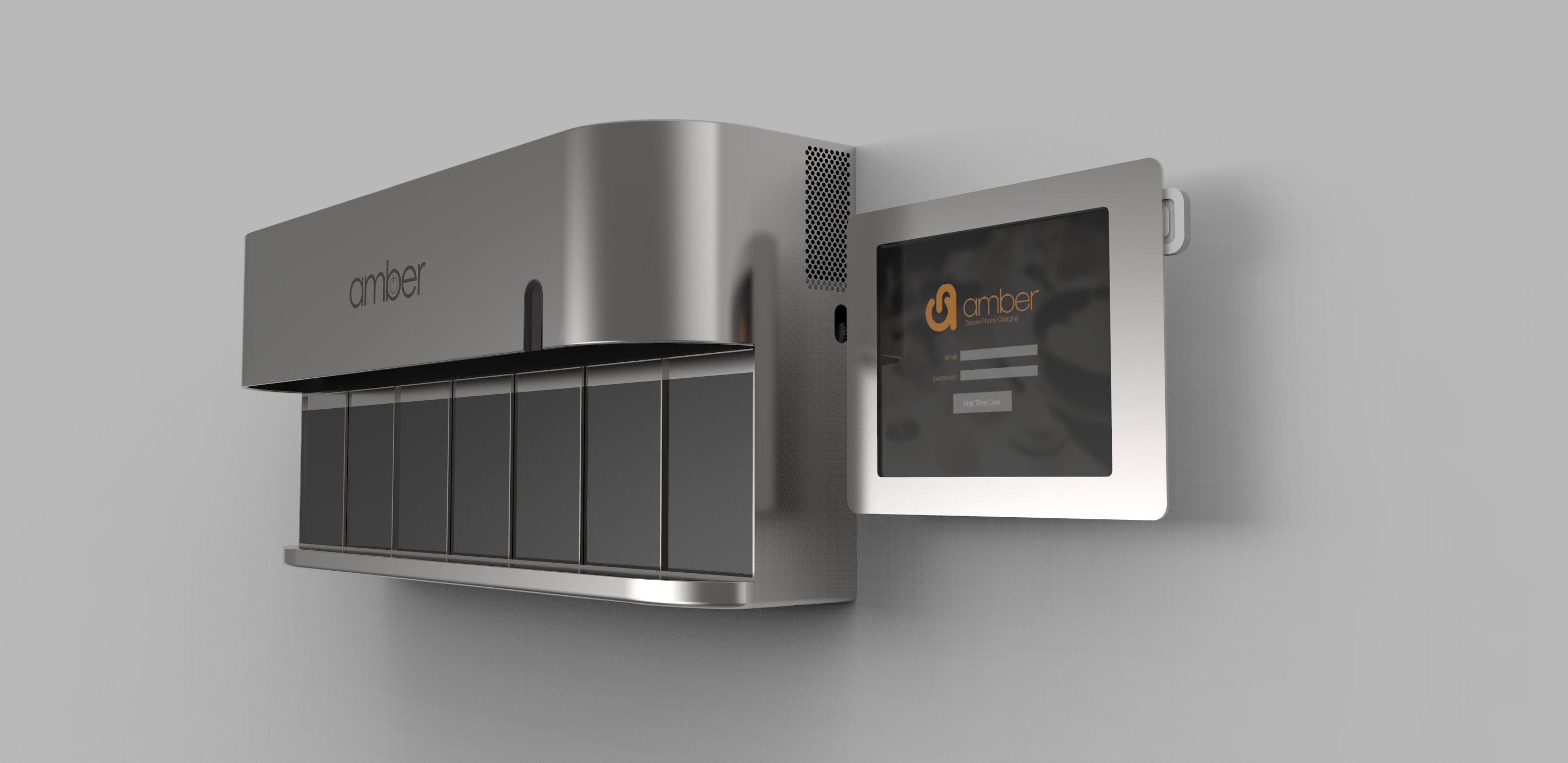 Amber Secure Phone Charging Stations by Kyle Byrd at