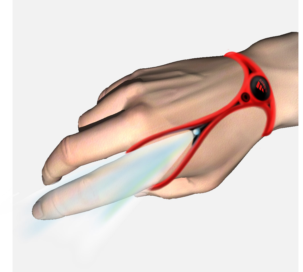 Adidas Wearables low cost LED running band by Steven F. Smith at