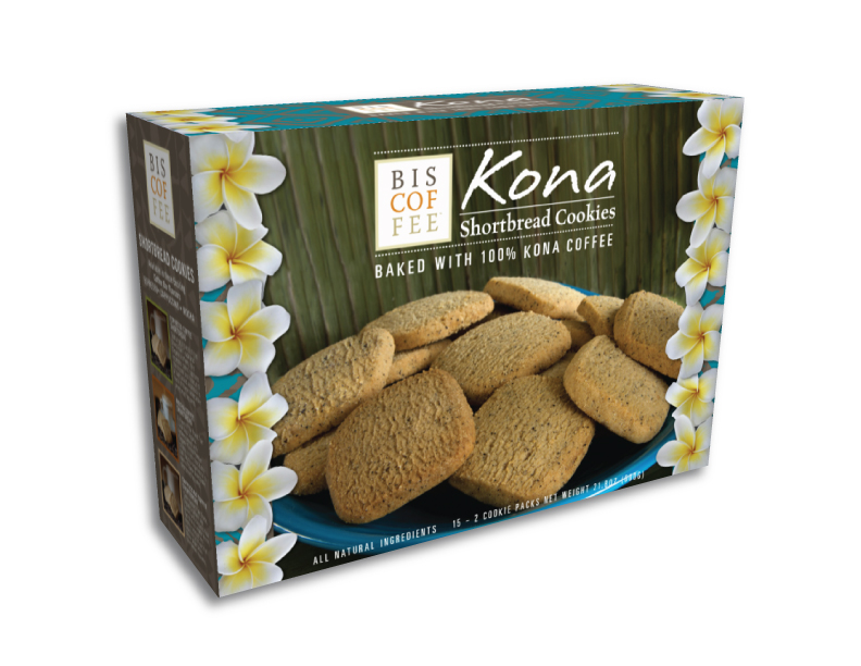Kona Coffee Cookie Packaging by Brian Alm at