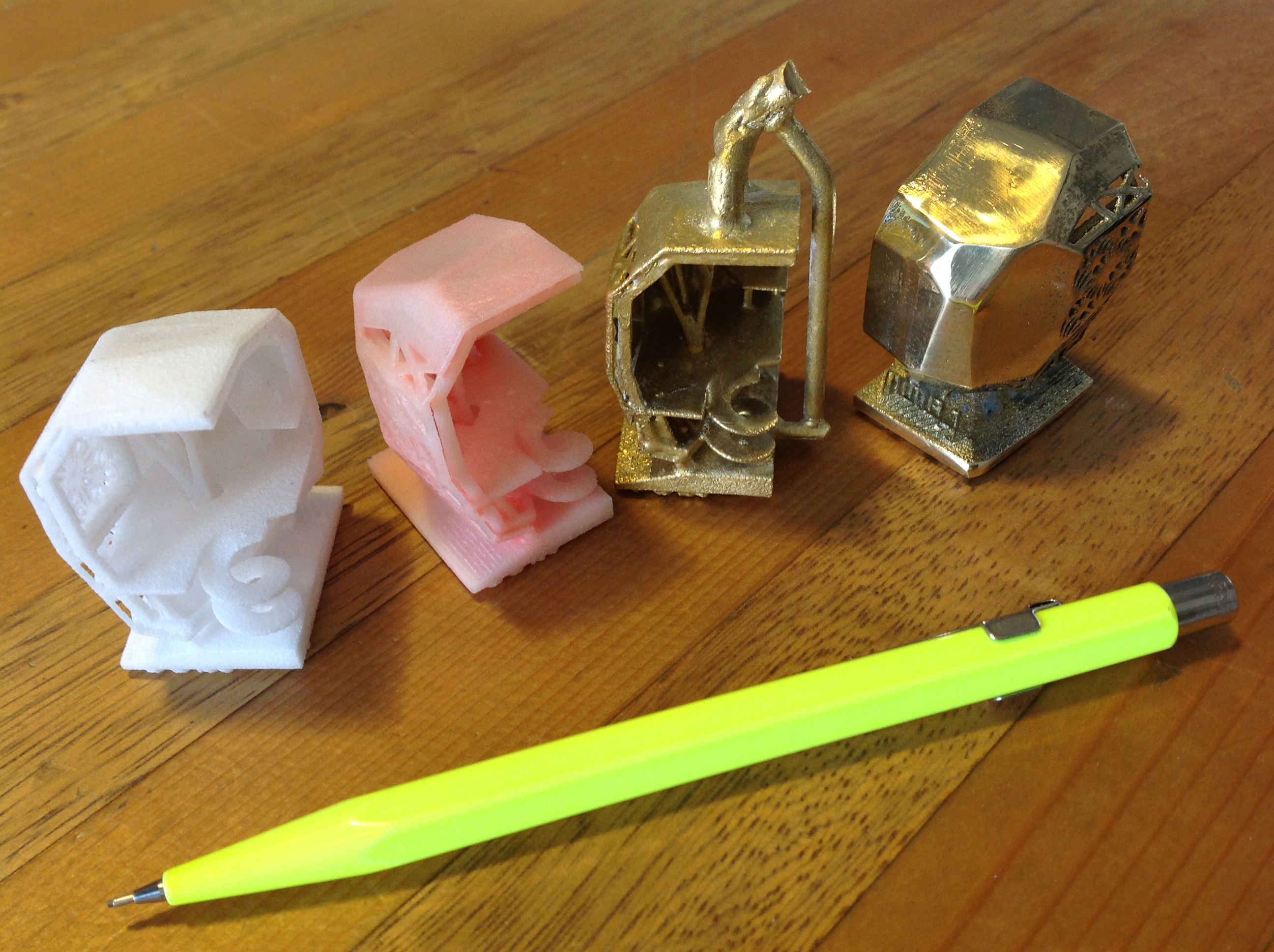 Brass 3D printing by Guillaume Crédoz at