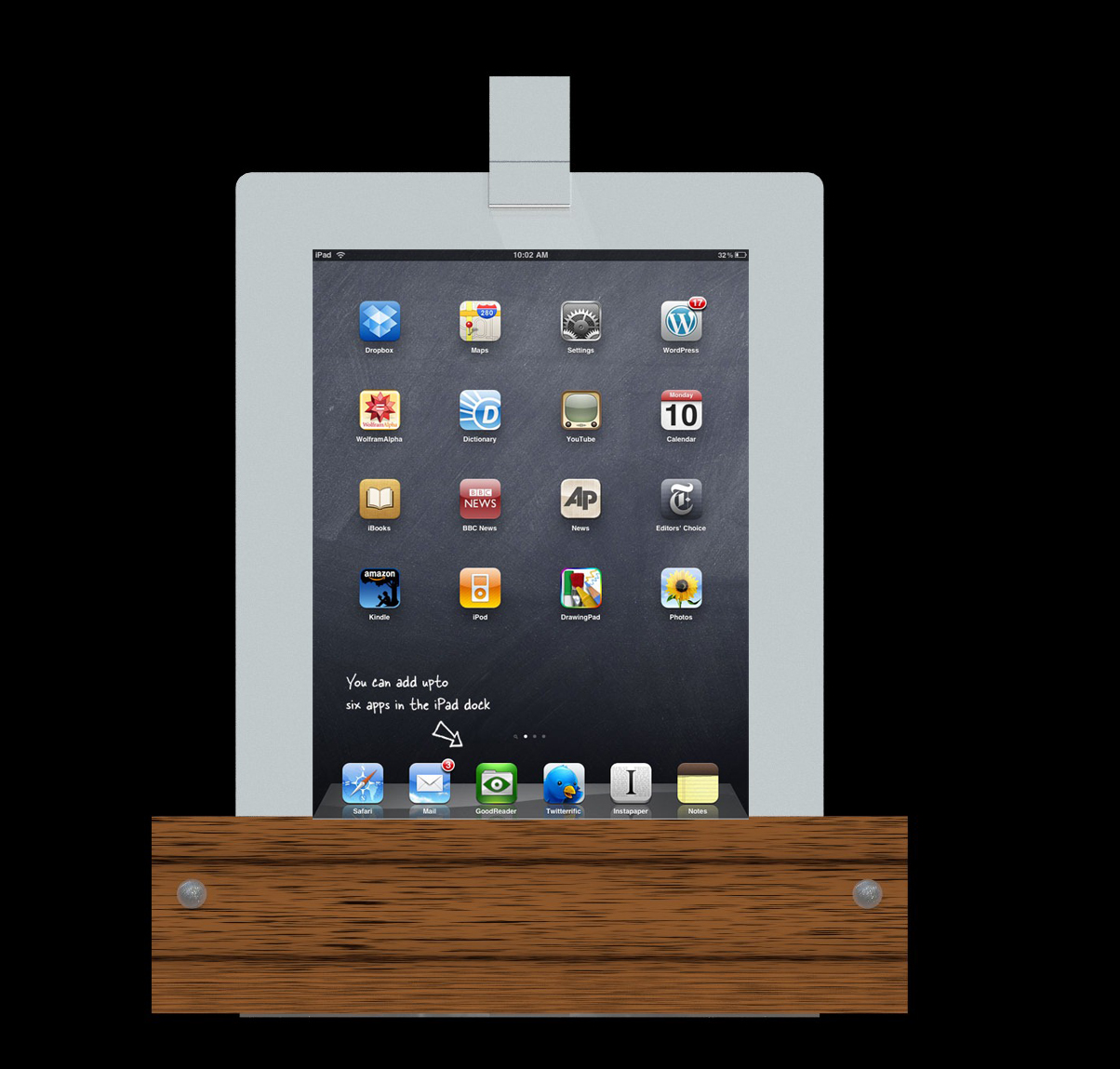 Table Top Tablet Holder Study by Ben DunkmannHowlett at