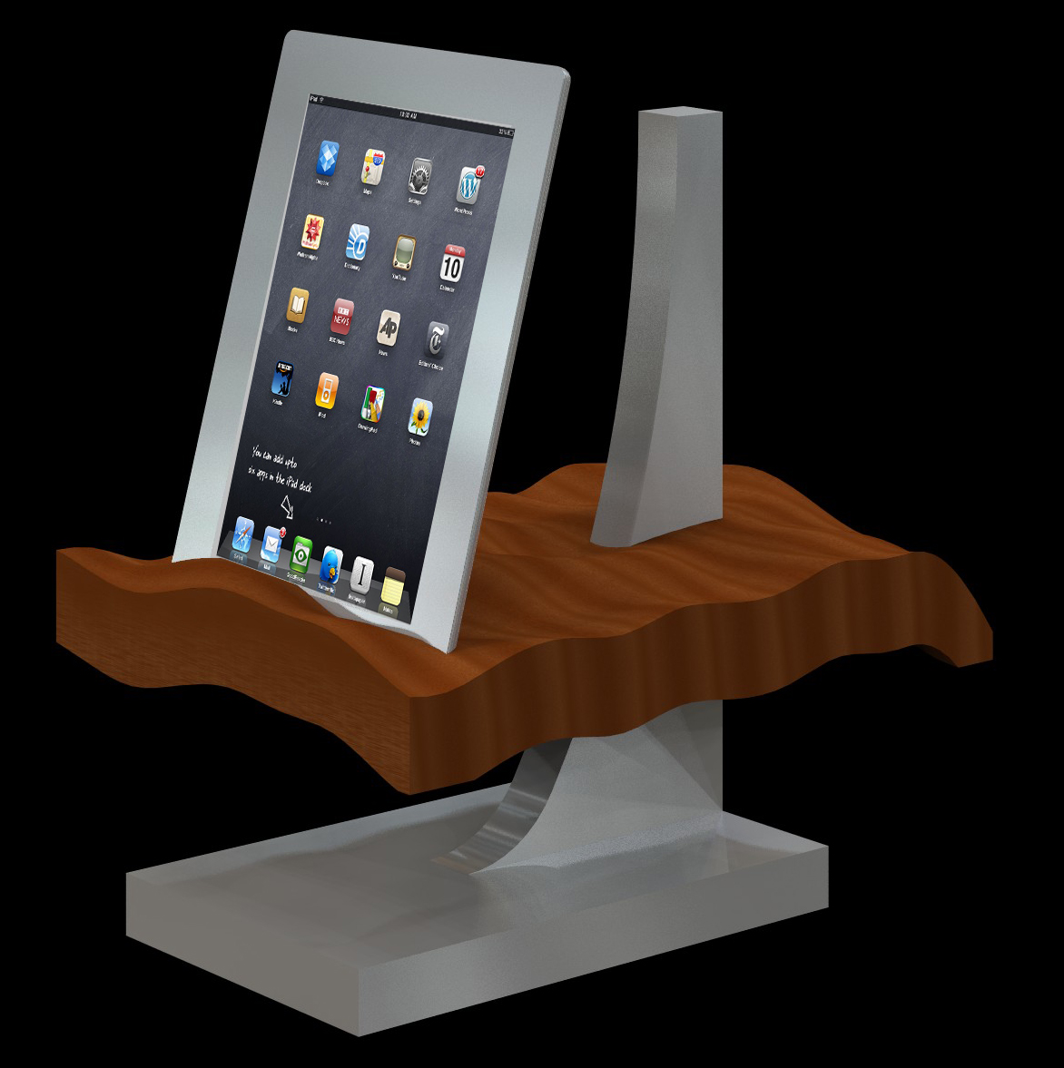 Table Top Tablet Holder Study by Ben DunkmannHowlett at