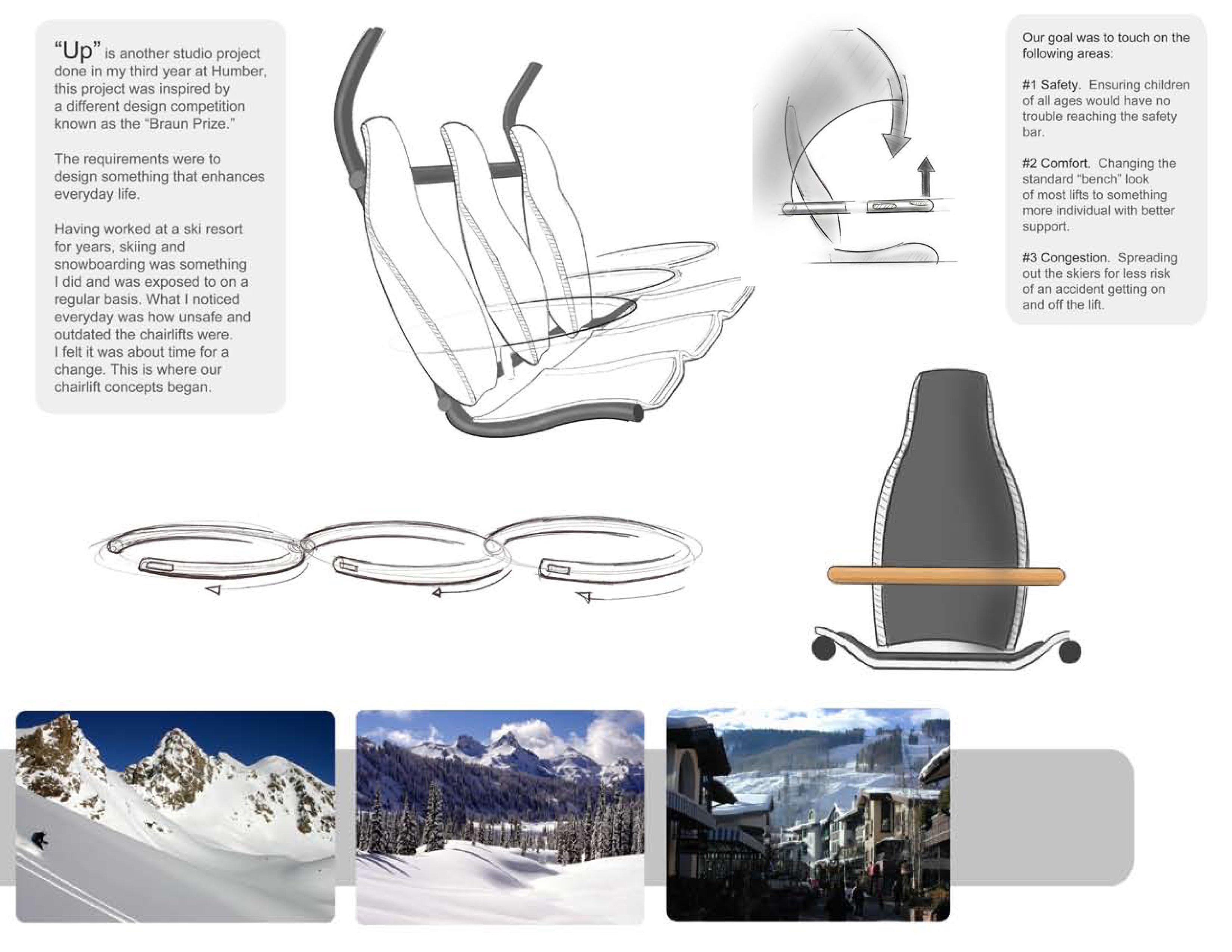 Safe and effective chairlift design by Andrew Parsons at