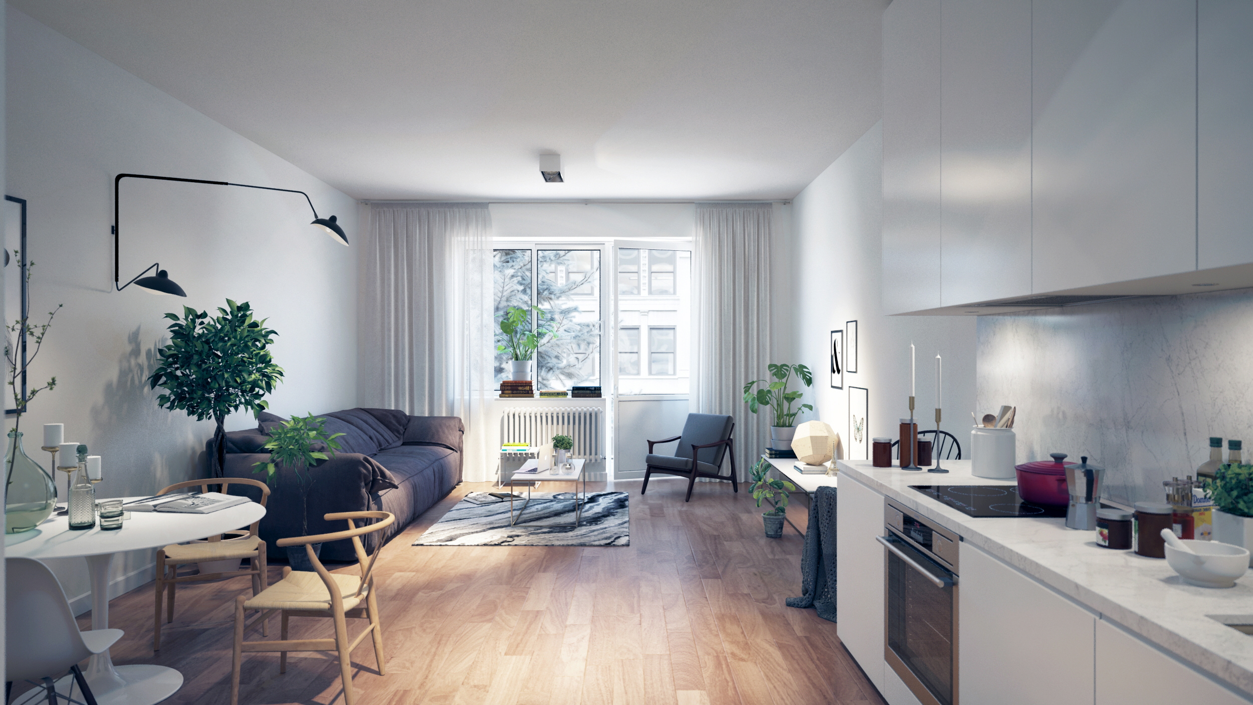 Cozy one Bedroom apartment by Lam Nguyen at Coroflot.com