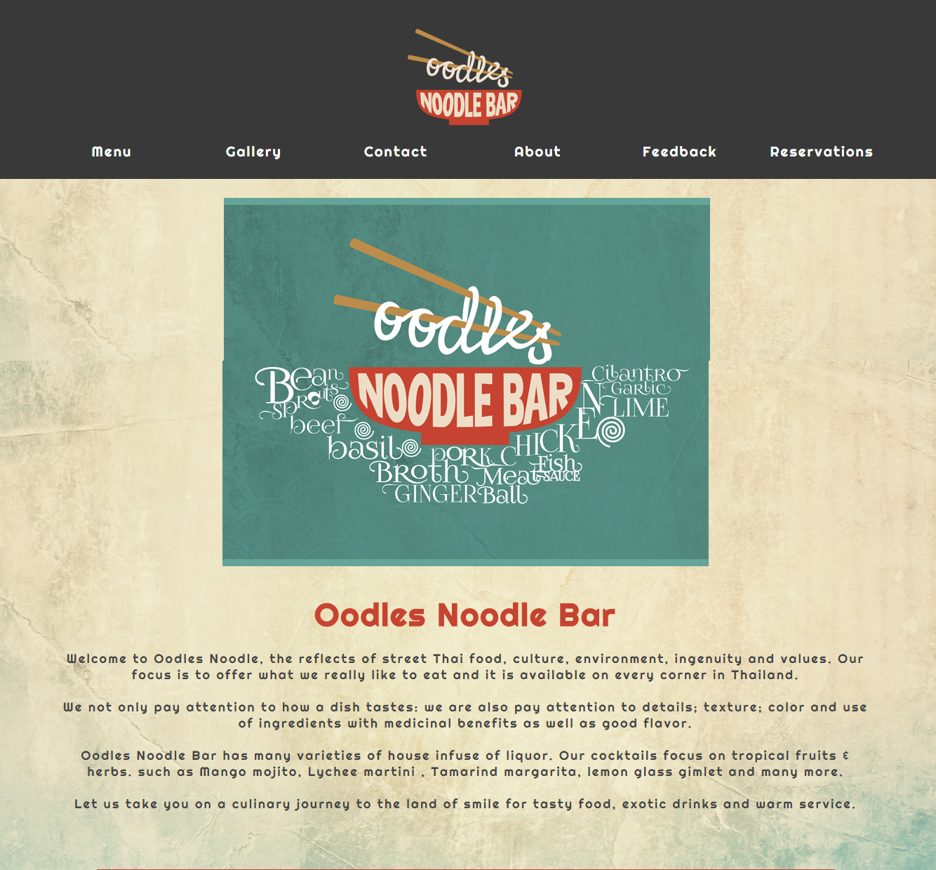 Oodles Noodles  & Menus by Lauren Perry at
