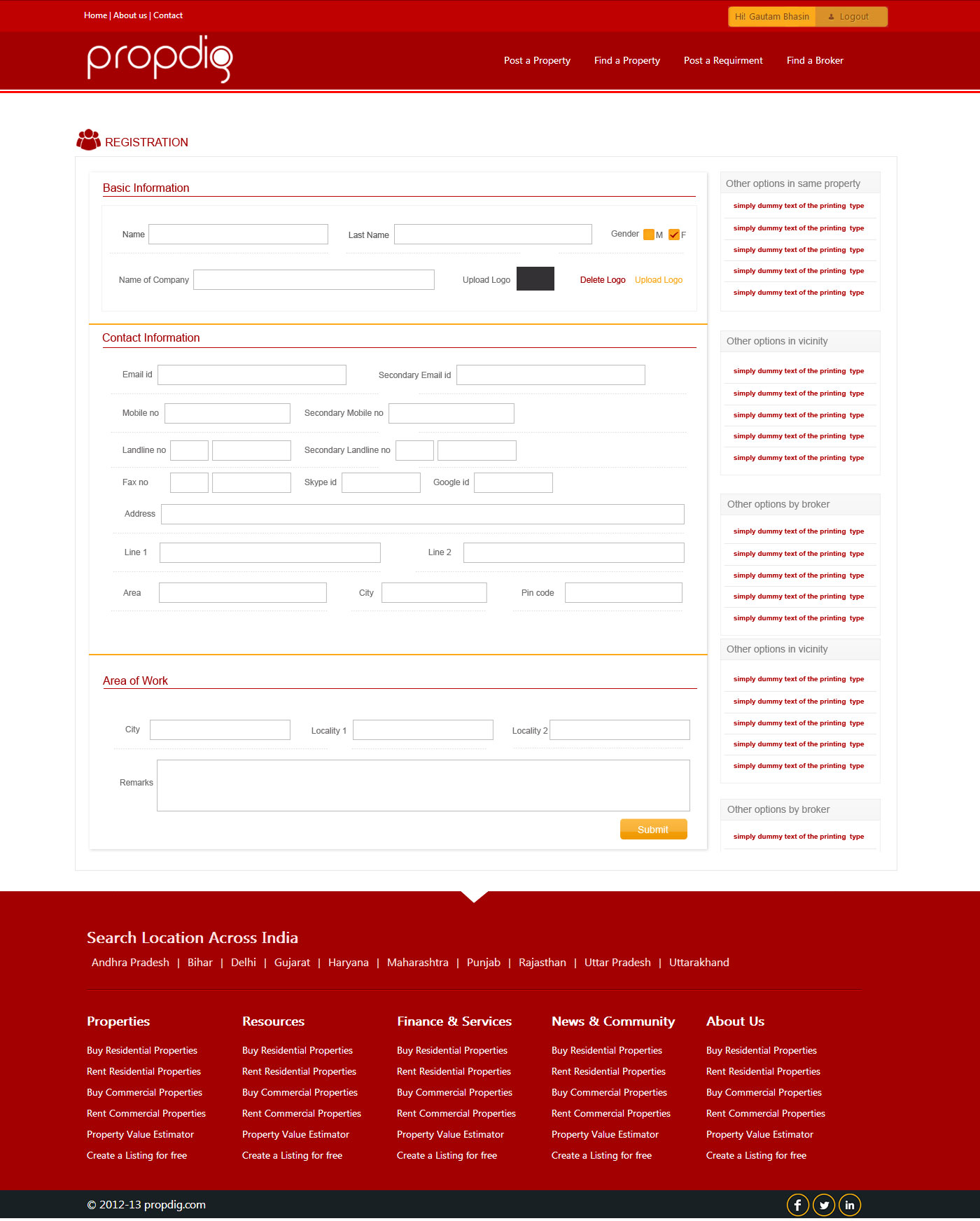 User Interface & Form Designing by Arun Chandren at Coroflot.com