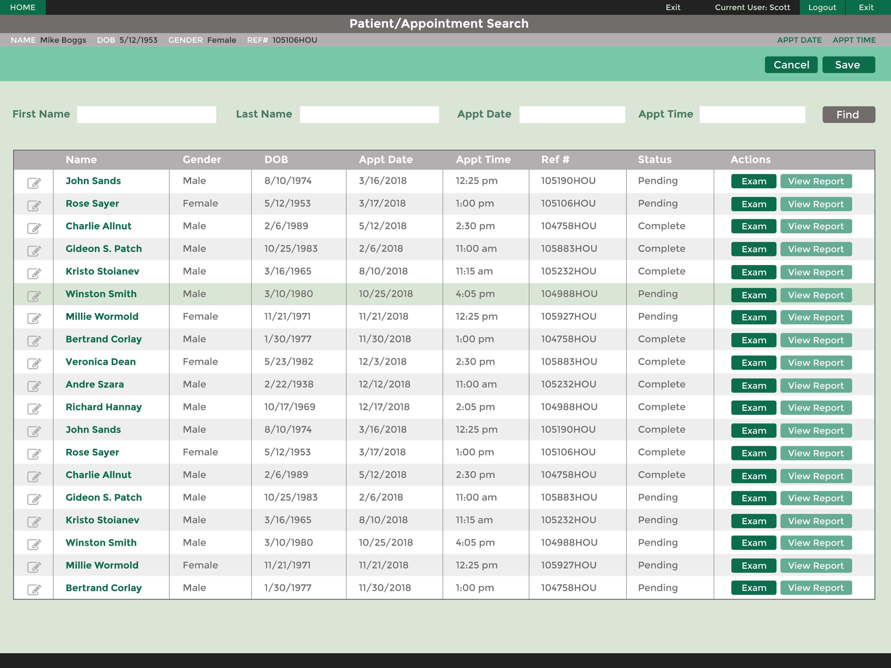 Medical Device Test Interface UI by Scott Head at