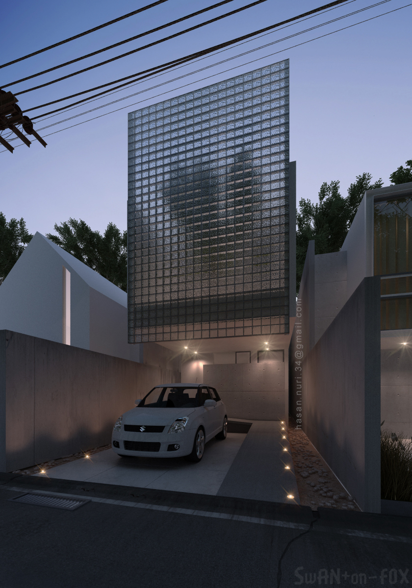 Glass Block House by Hasan Nuri at