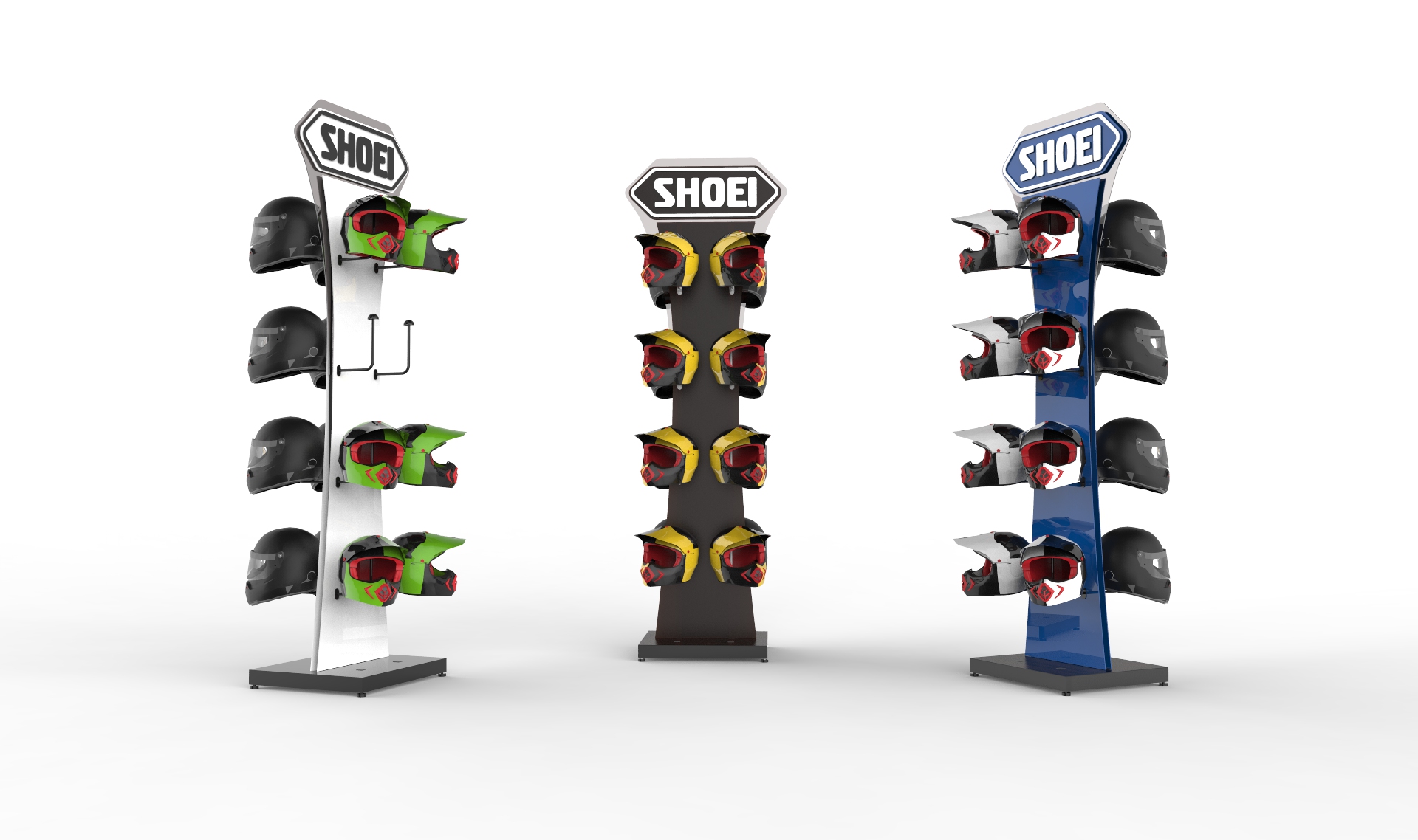 Helmet display stand by Ricko Kellerman at