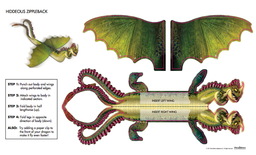 'How To Train Your Dragon' Flying Dragons by Joanna Pasik at