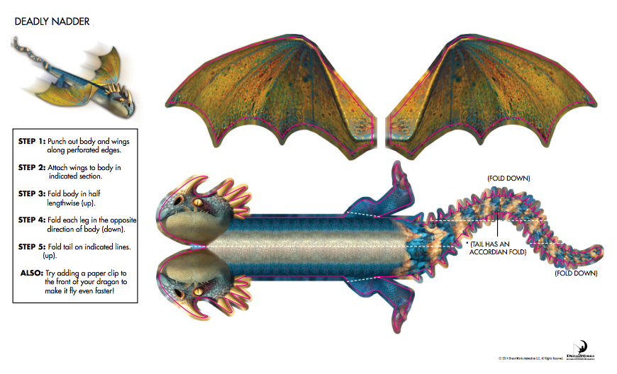 'How To Train Your Dragon' Flying Dragons by Joanna Pasik at