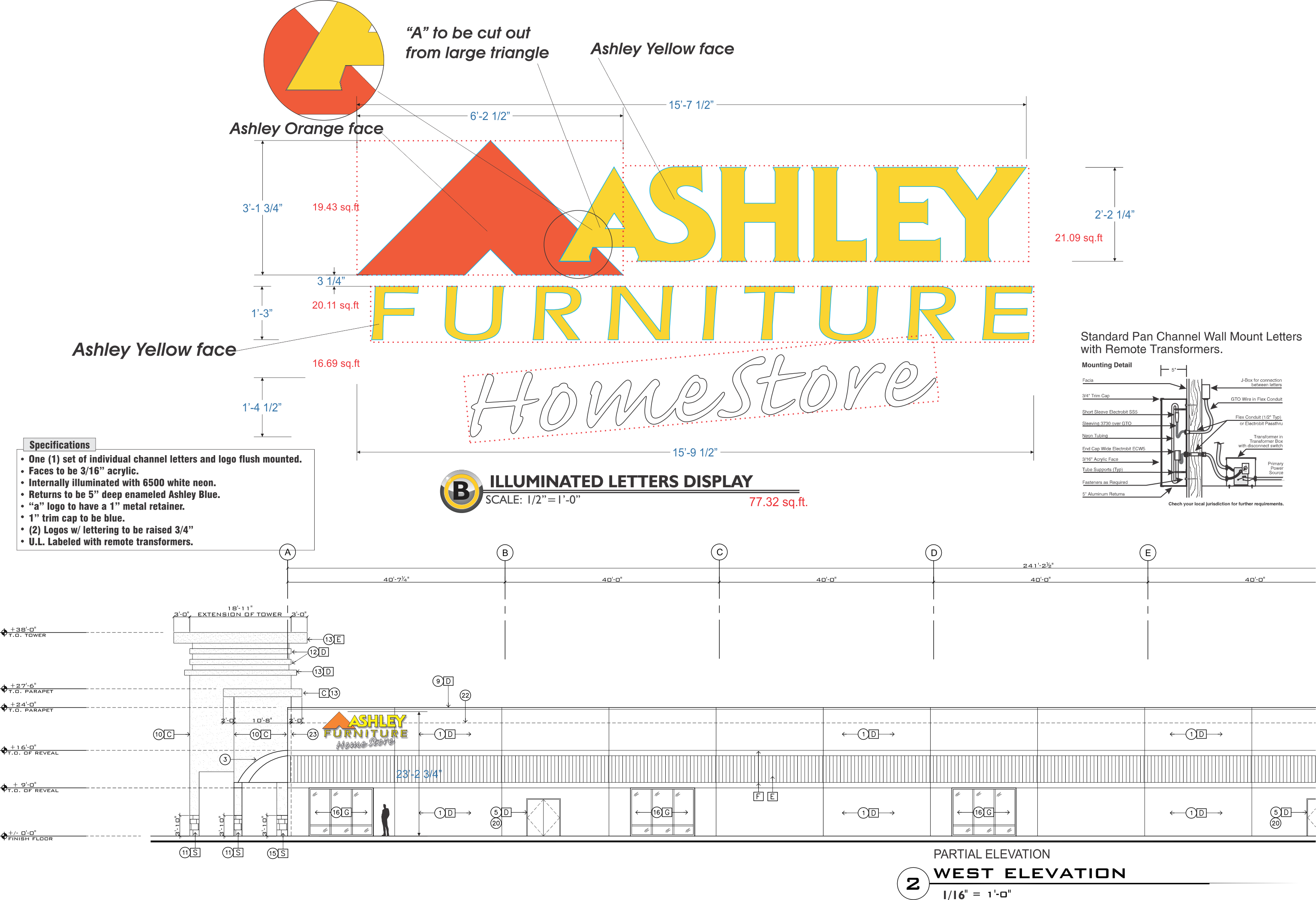 sign design & Shop drawings by Jim Walton at Coroflot.com