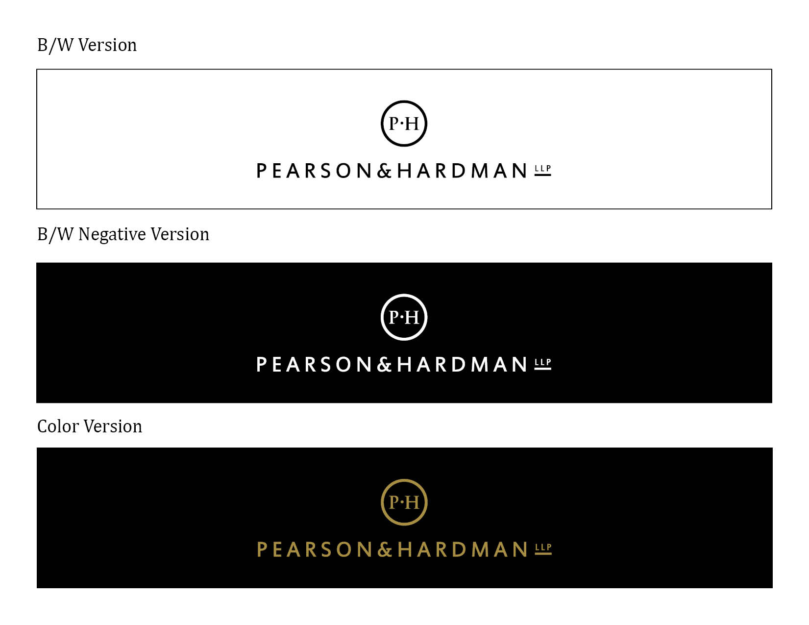Pearson&Hardman Law Firm Branding Identity by YING YAO at