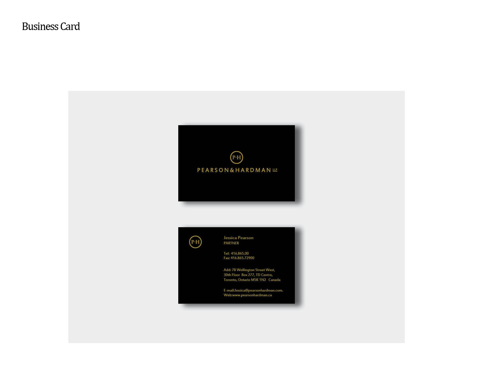 Pearson&Hardman Law Firm Branding Identity by YING YAO at