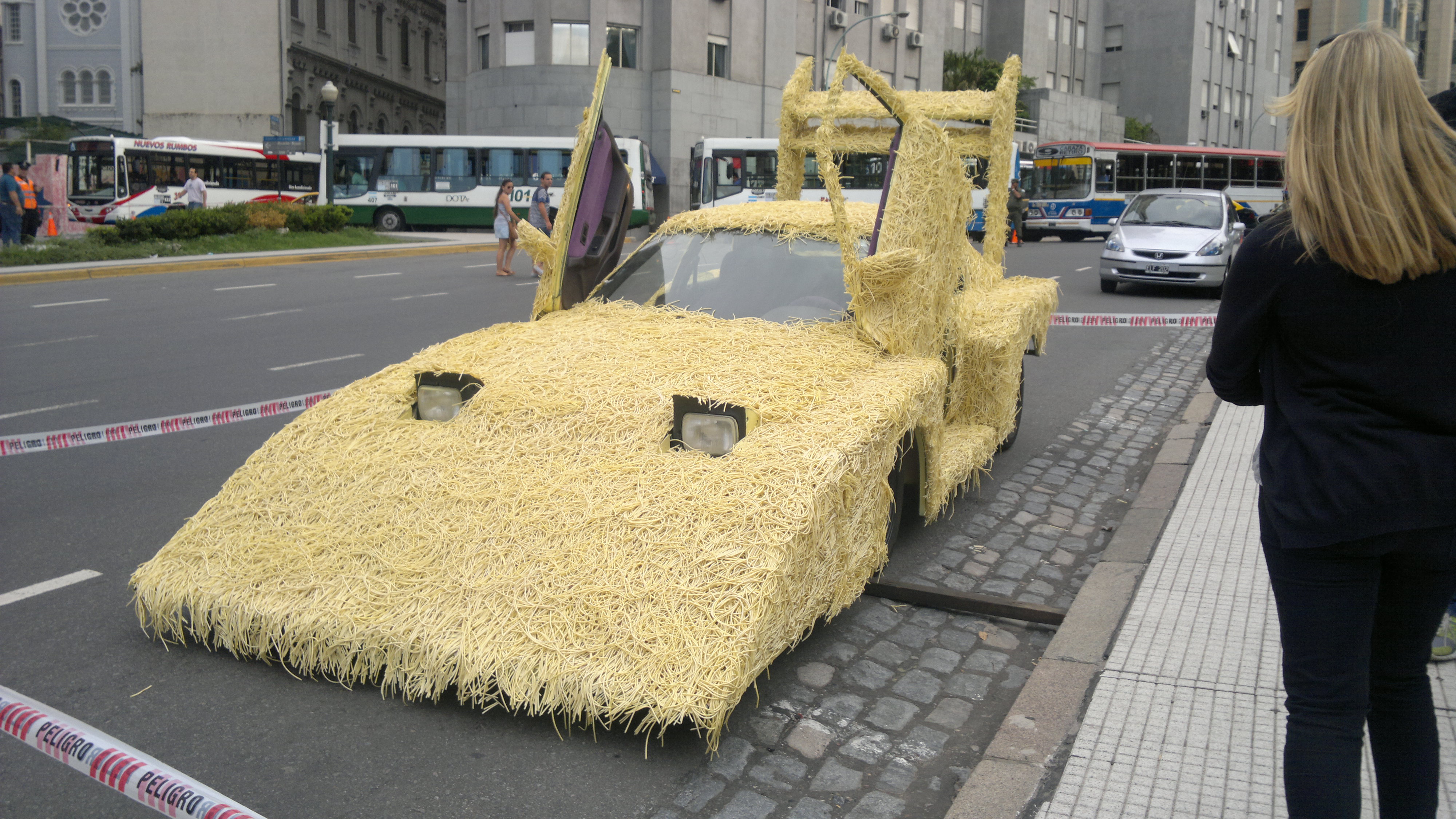CHEESETRINGS Noodle Car by Carolina Torres at