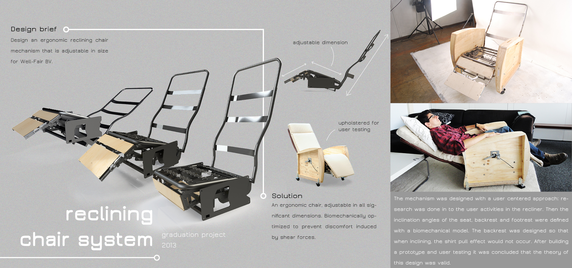 Reclining Chair Mechanism by Lyor van Vliet at
