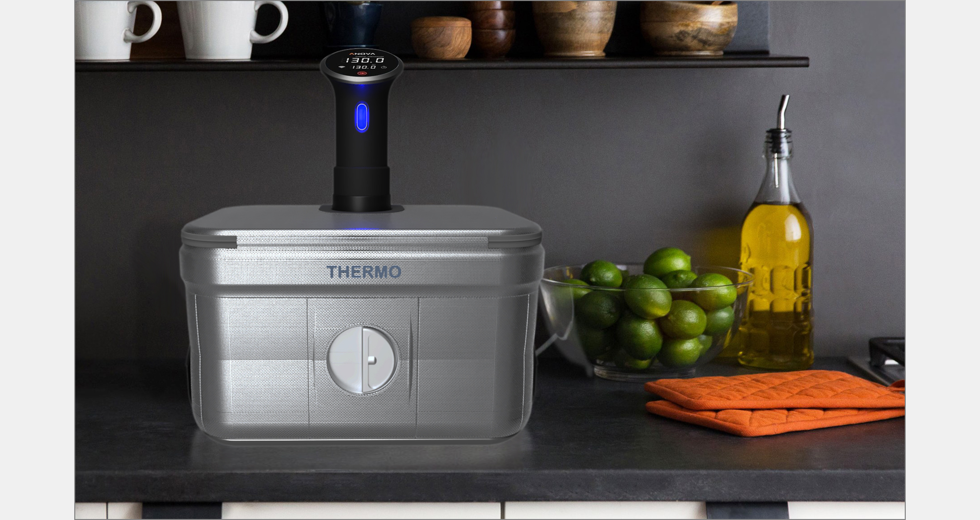 SMARTSTR THERMO Collapsible SousVide Container by Roland Zeder at