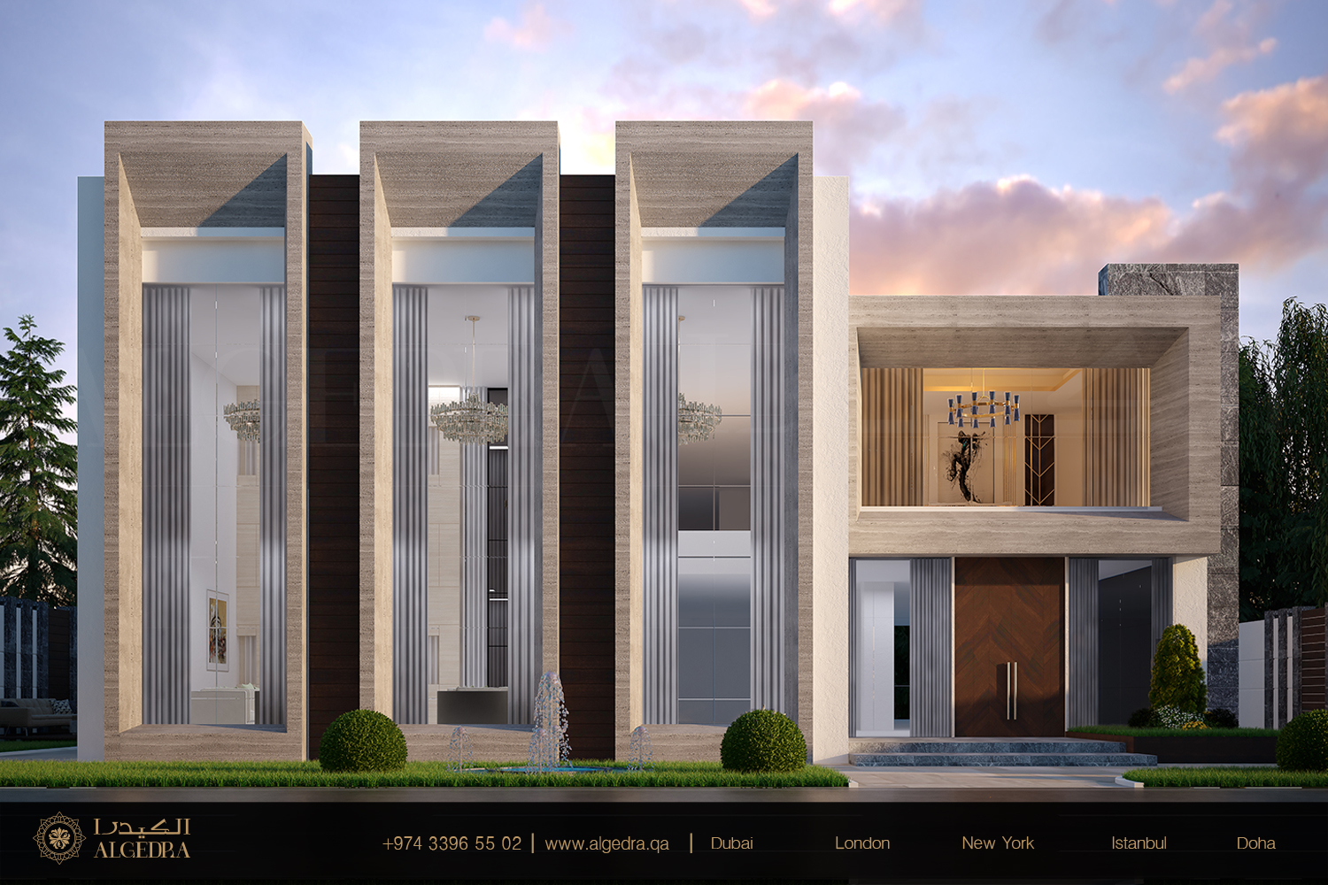 Luxurious Modern Villa Exterior Design by ALGEDRA by ALGEDRA Interior ...