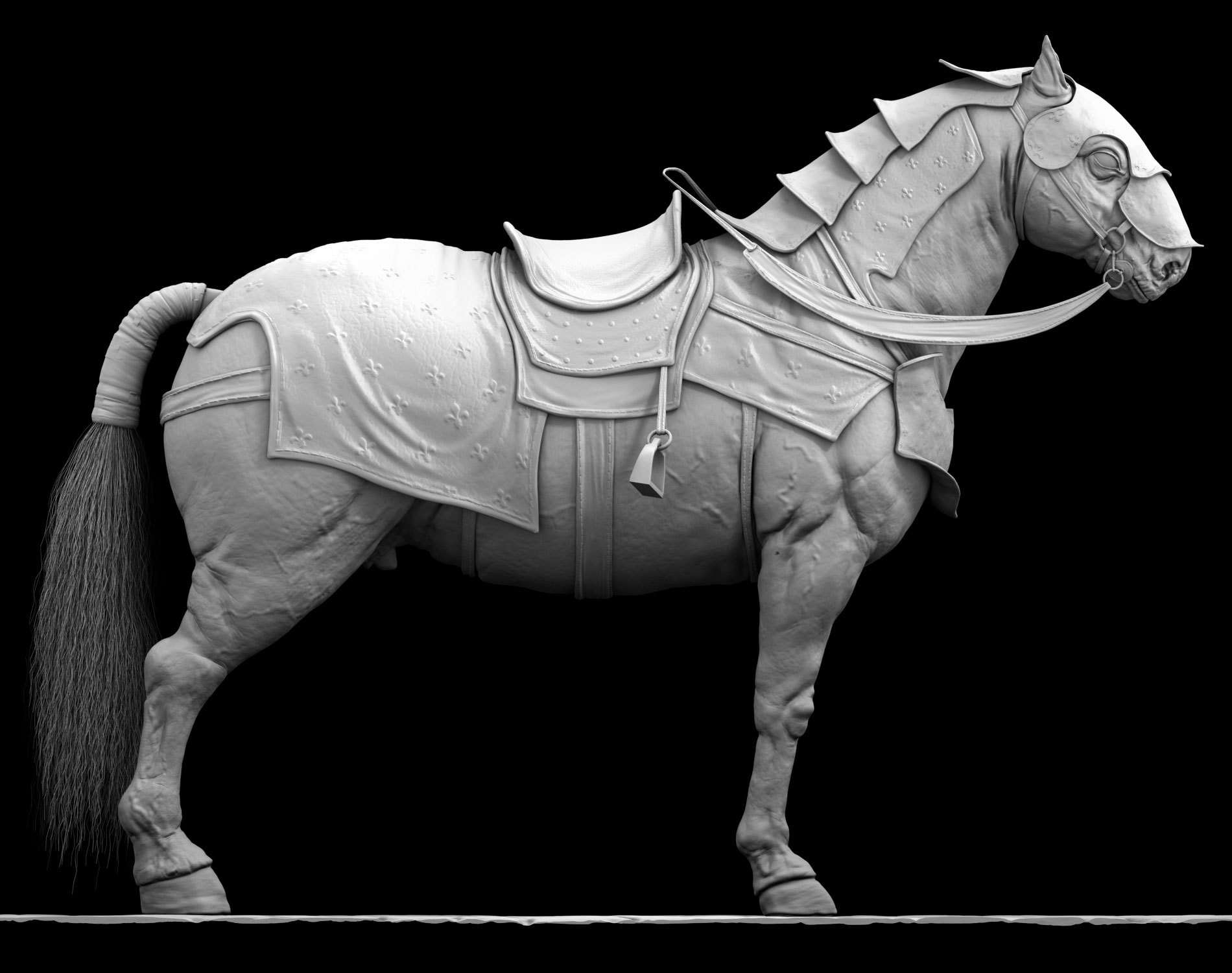 Horse armor 3D model by Petar Velichkov at