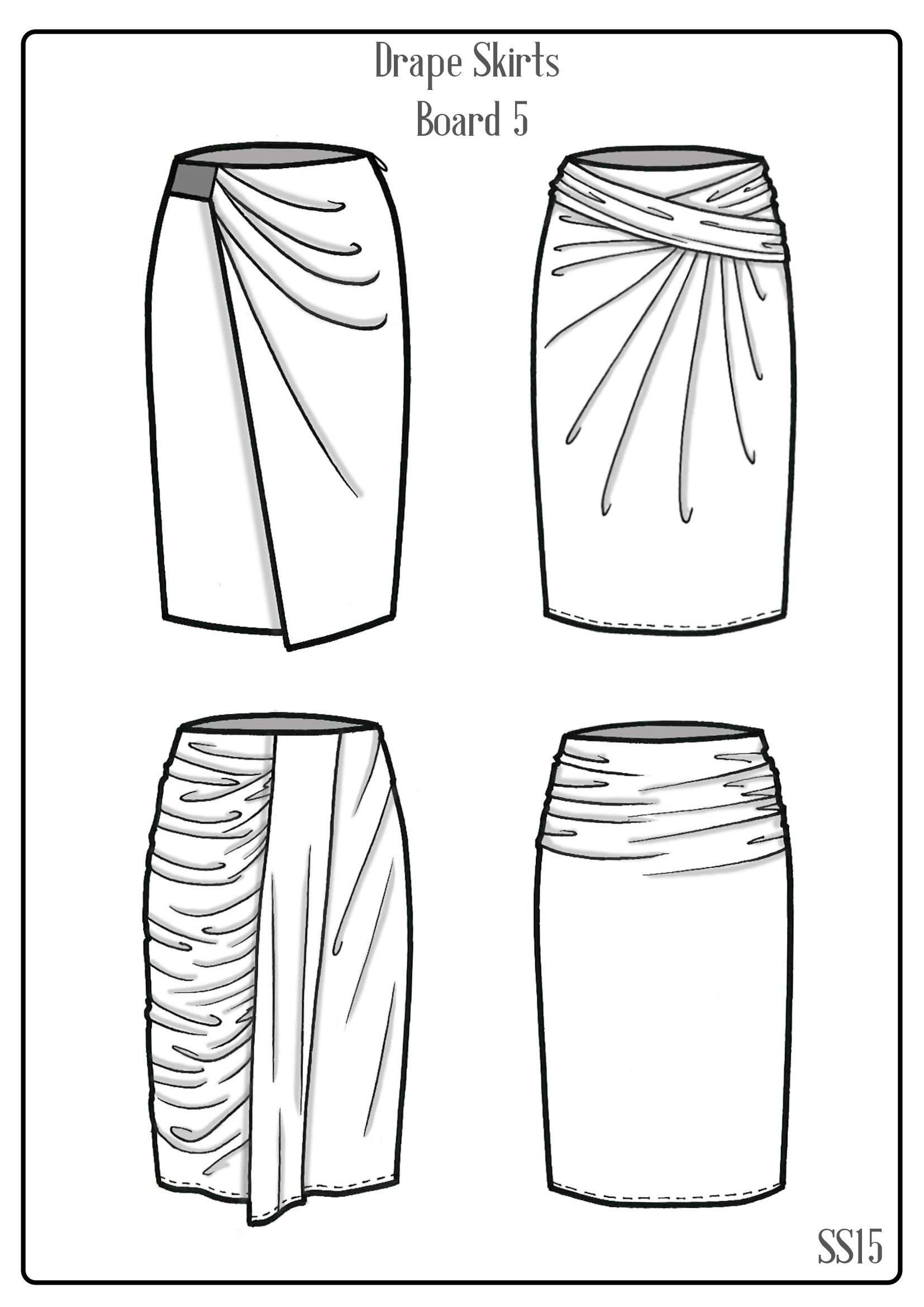 SS15 Drape Skirt Project by Kelli O'Neill at