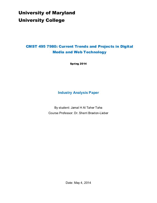 Research Paper Projects by Jamal Taha at Coroflot.com