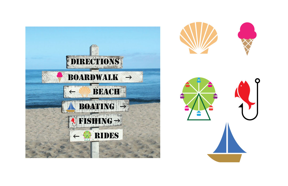 Beach Symbols by Danielle Herron at Coroflot.com