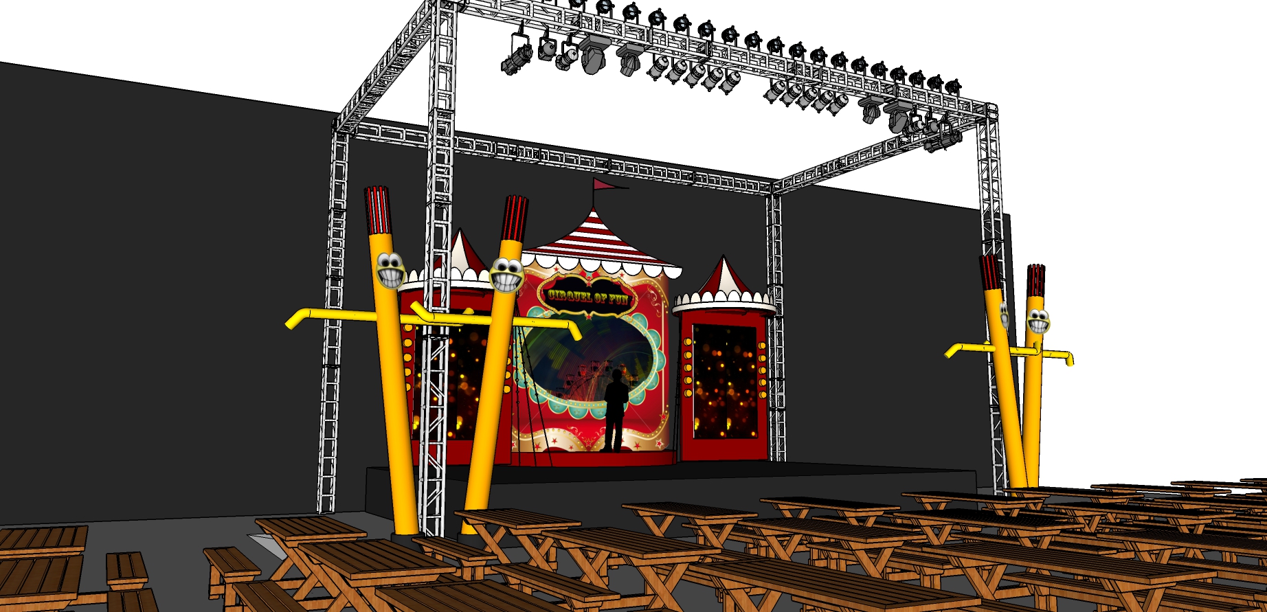 Stage Design Concepts (CAD) by Floramie Lynn Cata at