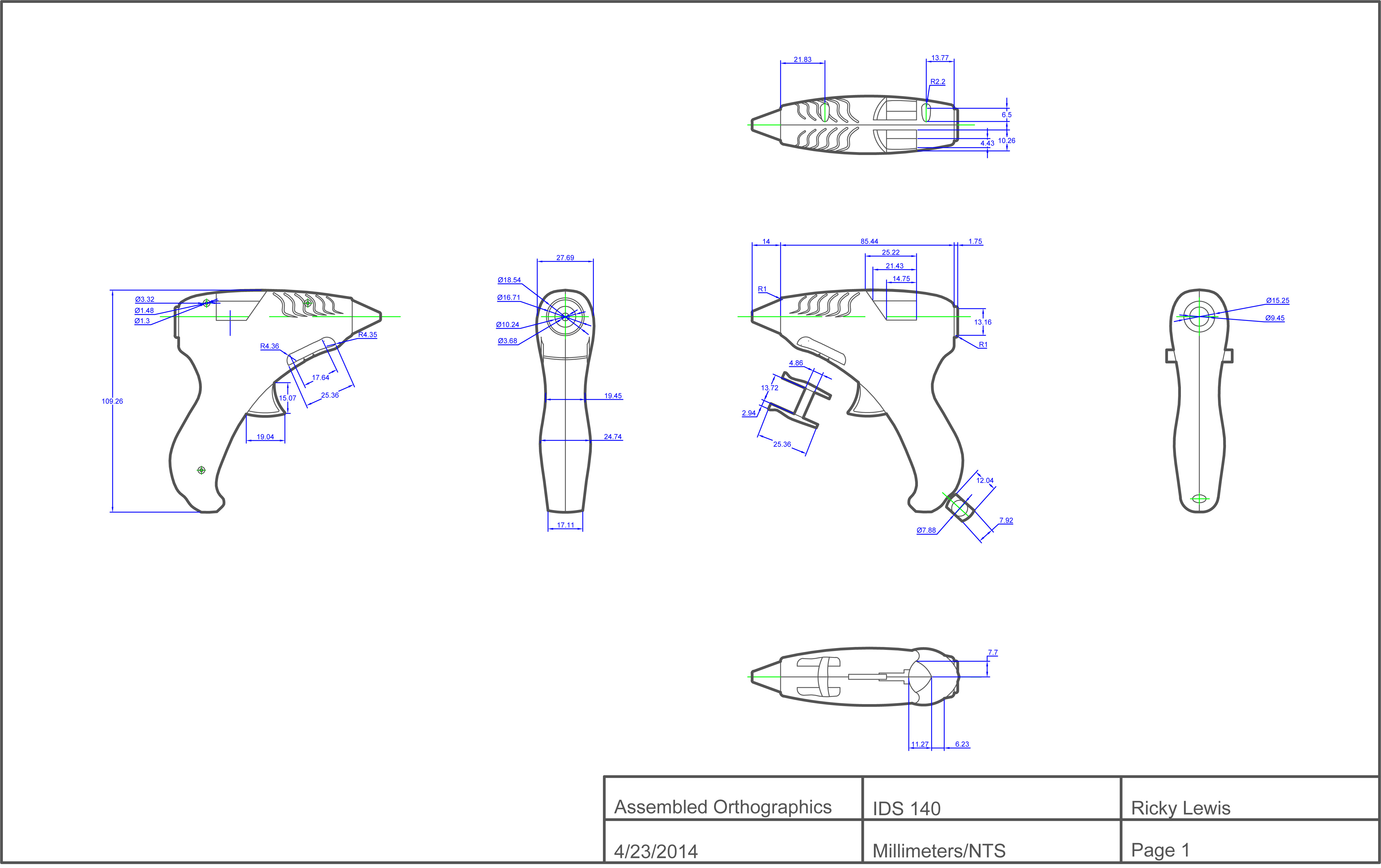 Glue Gun Autocad by Ricky Lewis at