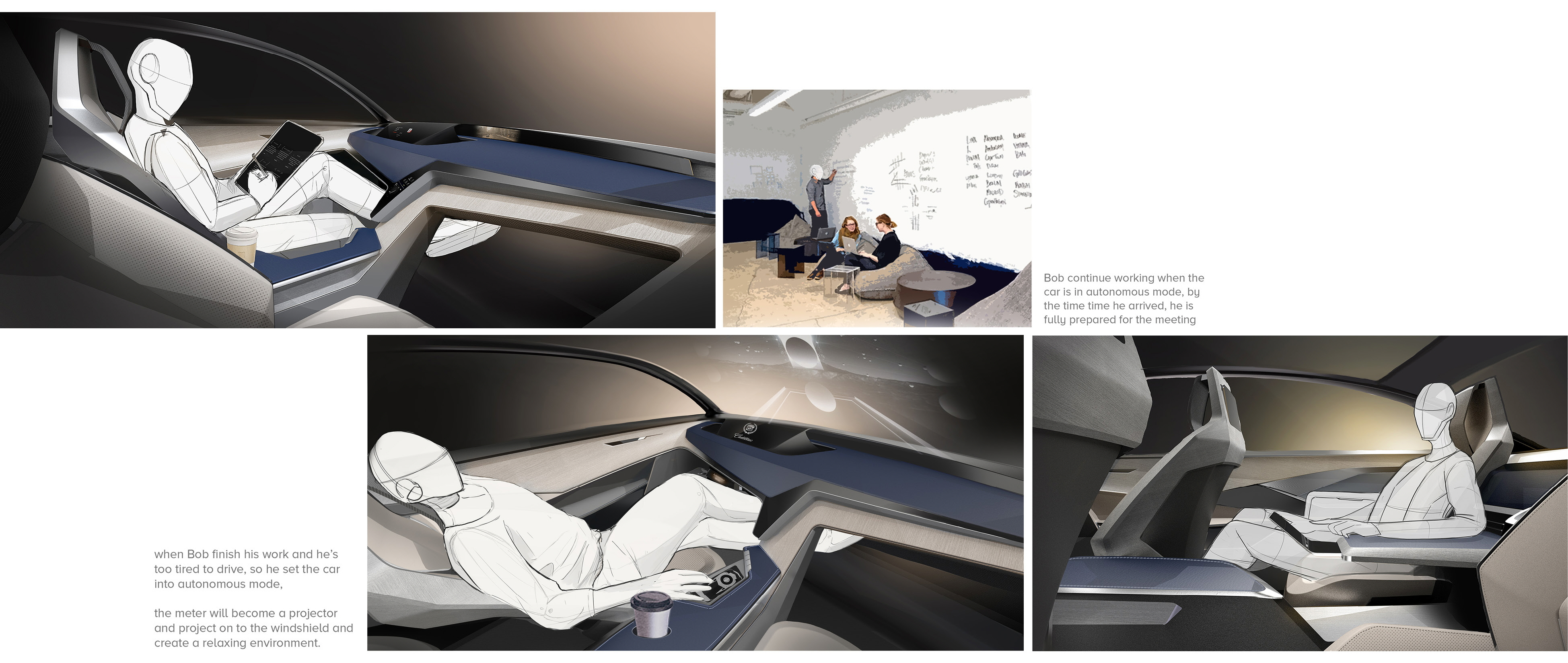 Cadillac 2025 concept interior by Cheng-Wei Ray Yu at Coroflot.com