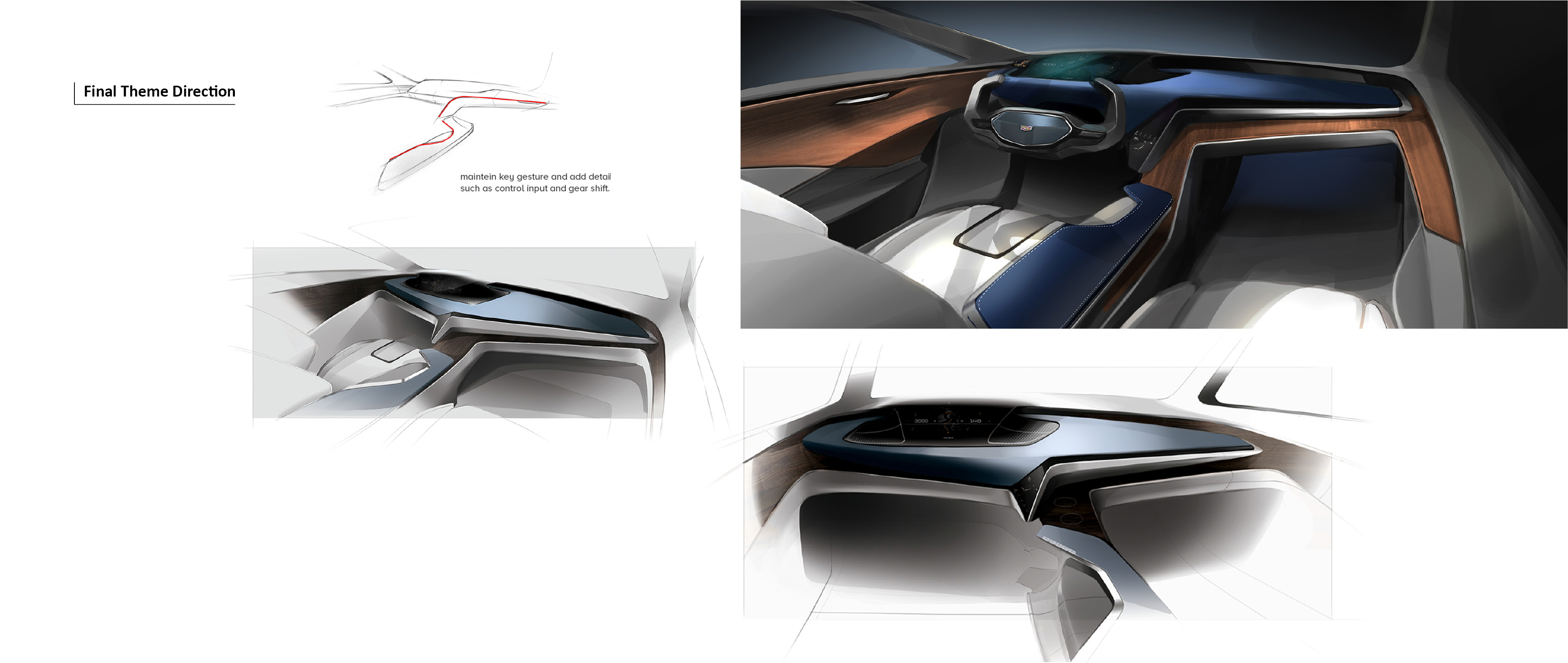 Cadillac 2025 concept interior by Cheng-Wei Ray Yu at Coroflot.com