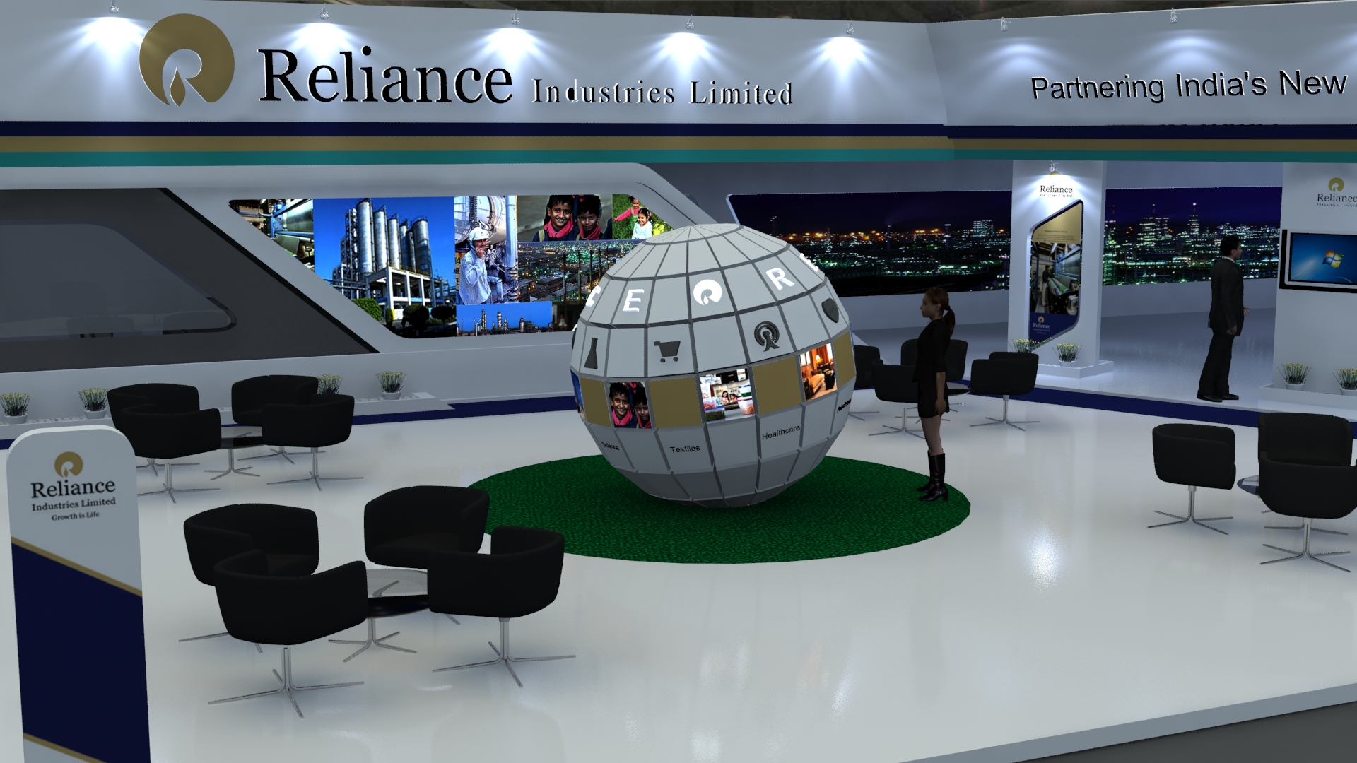 Reliance Vibrant Gujarat 2015, 40x15 by Vijay Yadav at