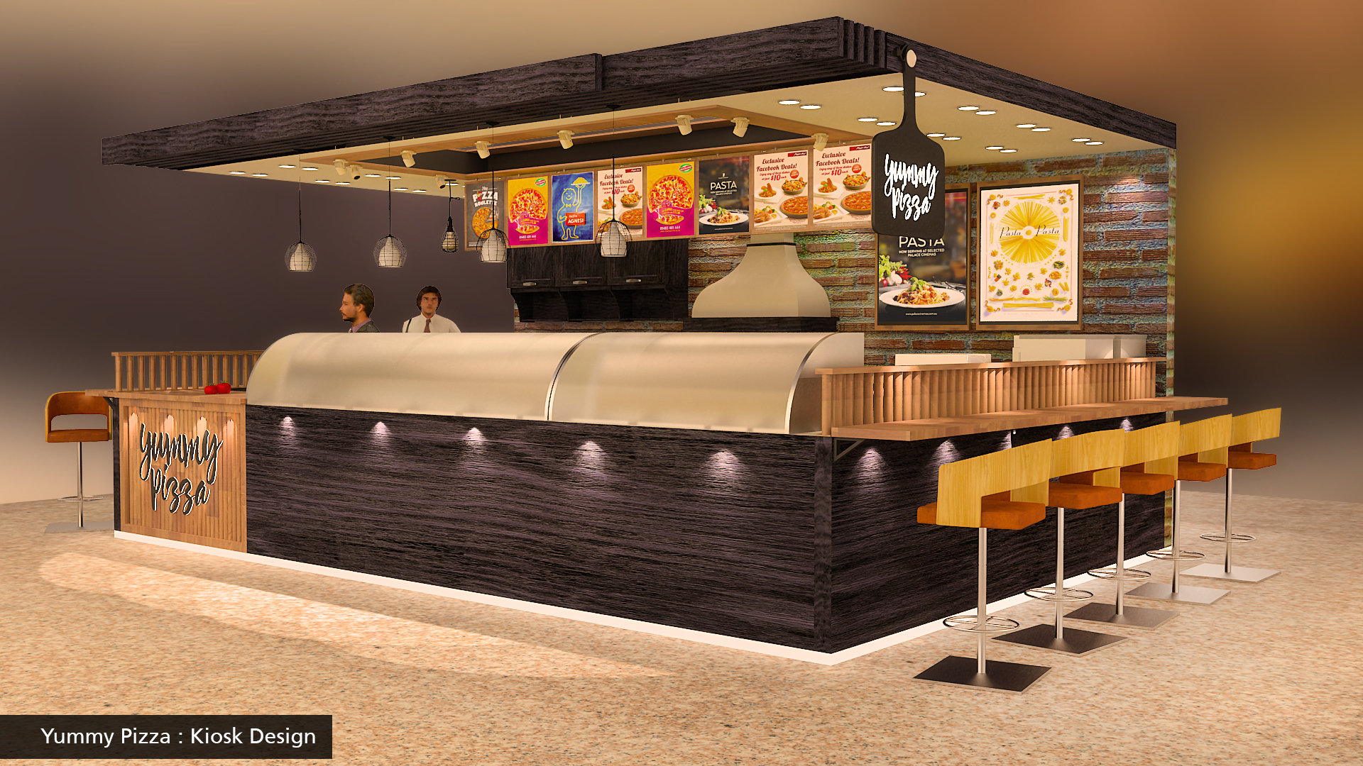food kiosk design by Adnan Shirazi at