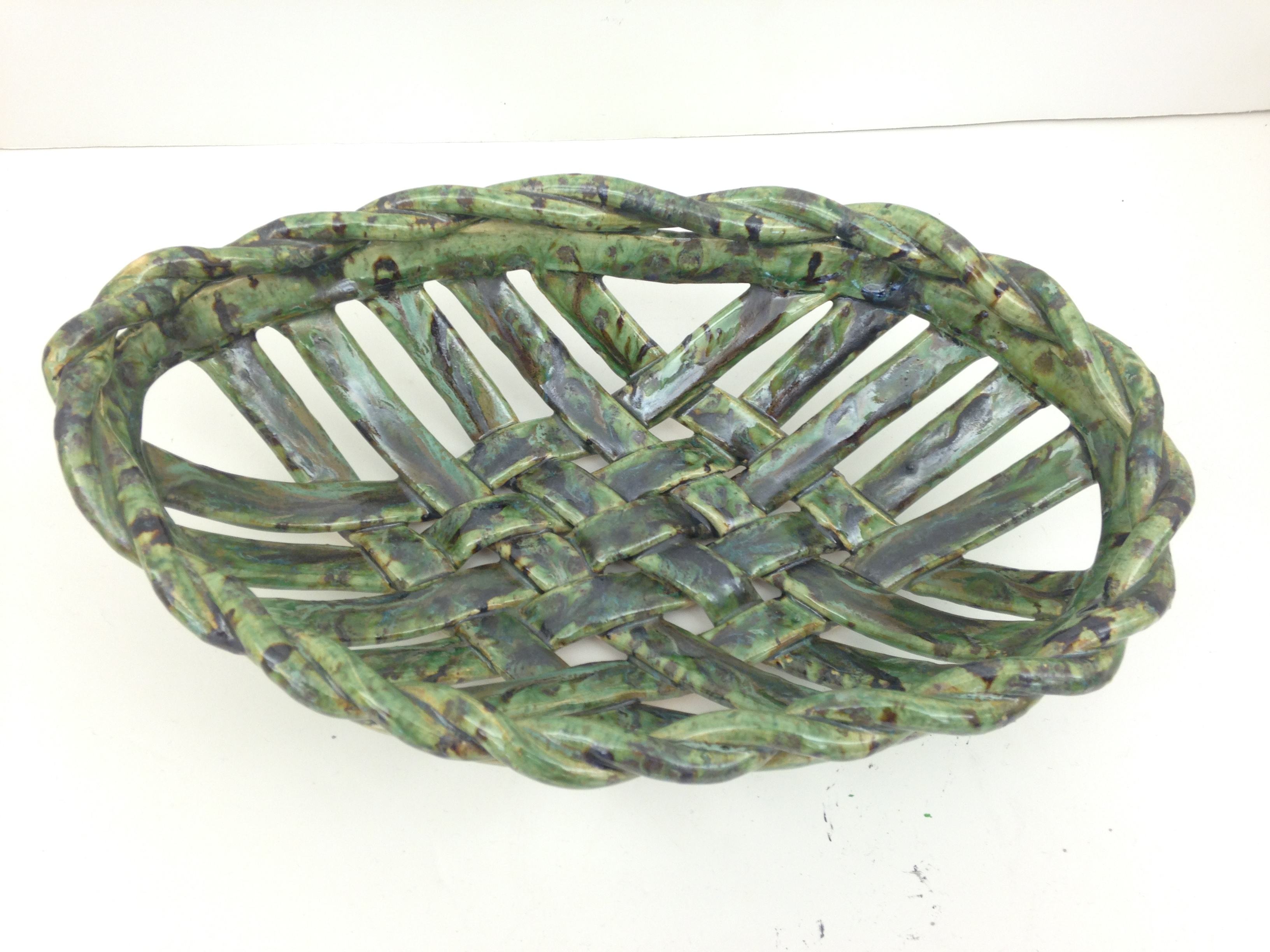 Ceramic Weave Basket by Alex Takacs at