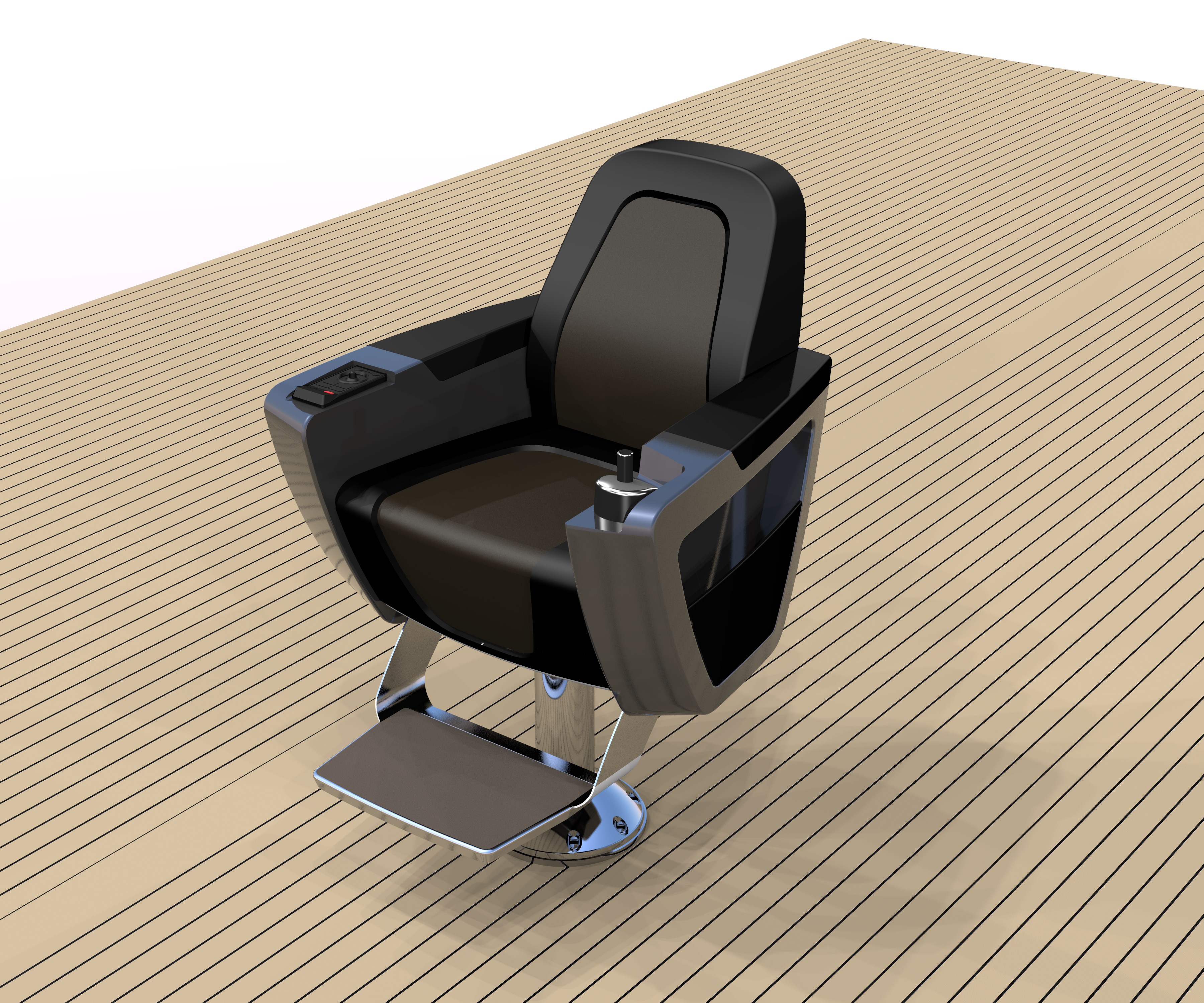 Helm seat concepts for Ocean Alexander Yachts by Luc StOnge at