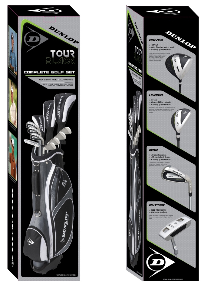 Dunlop Tour Black Golf Package Set by Josh Whiteside at