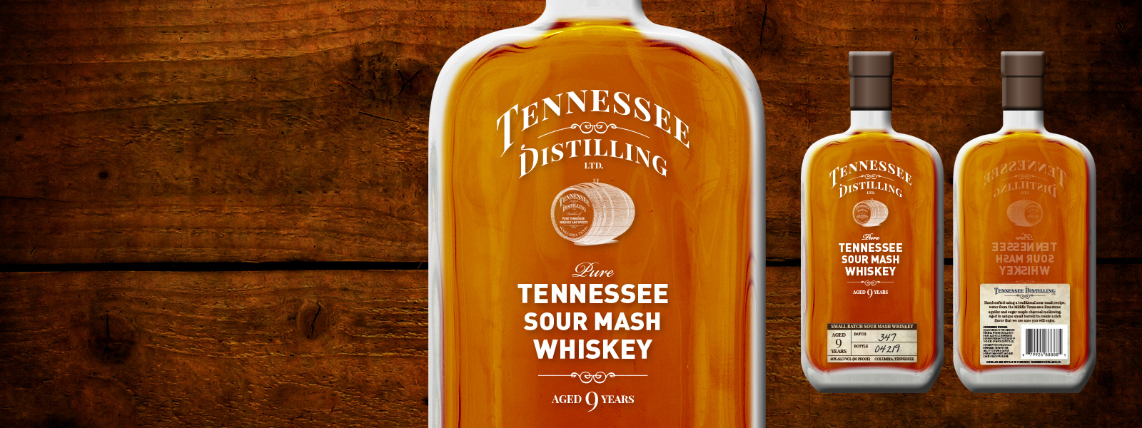 Tennessee Distilling branding and package design by Adam Peirce at