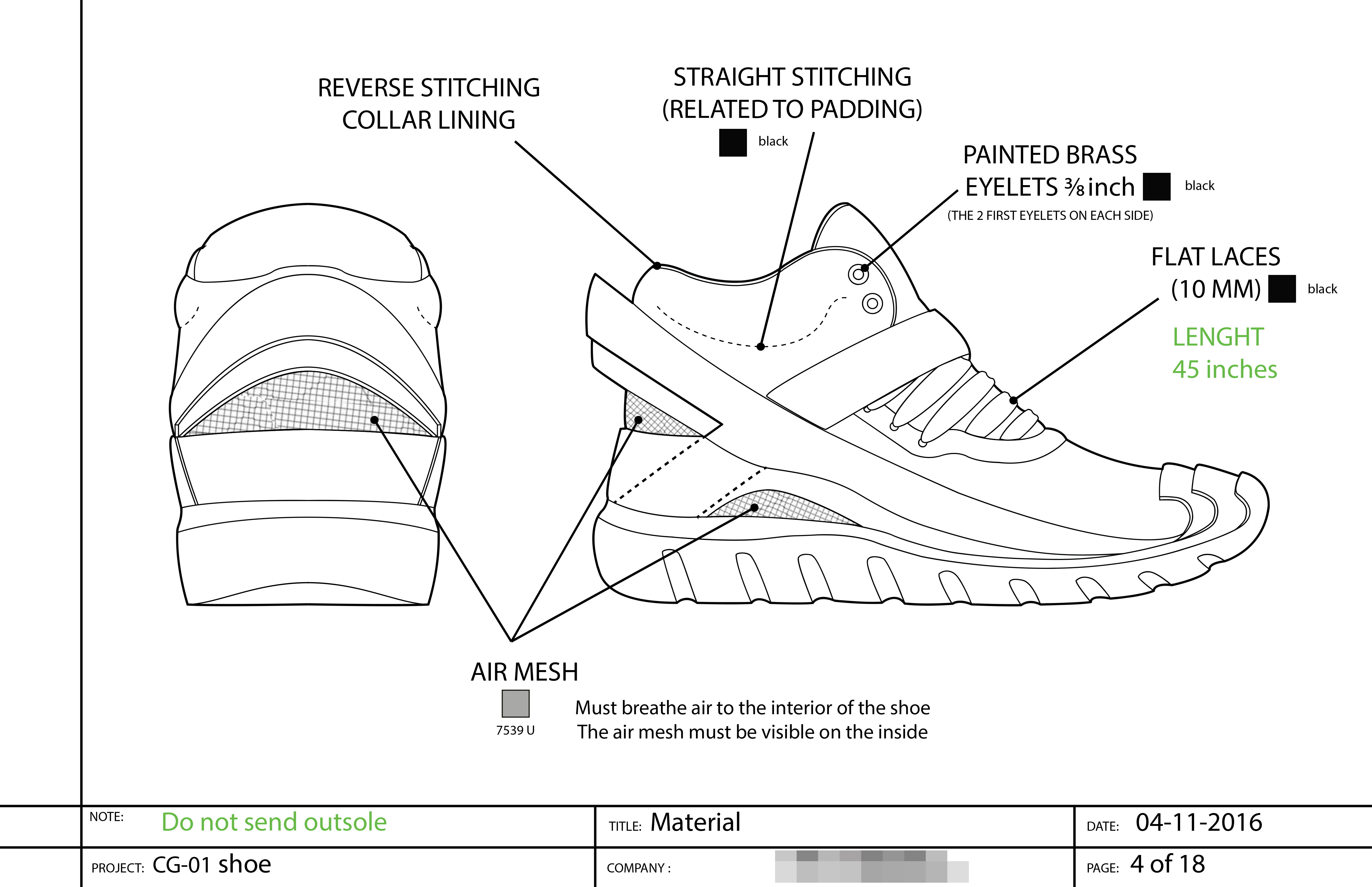 Shoe Techpack by Yann Roy at