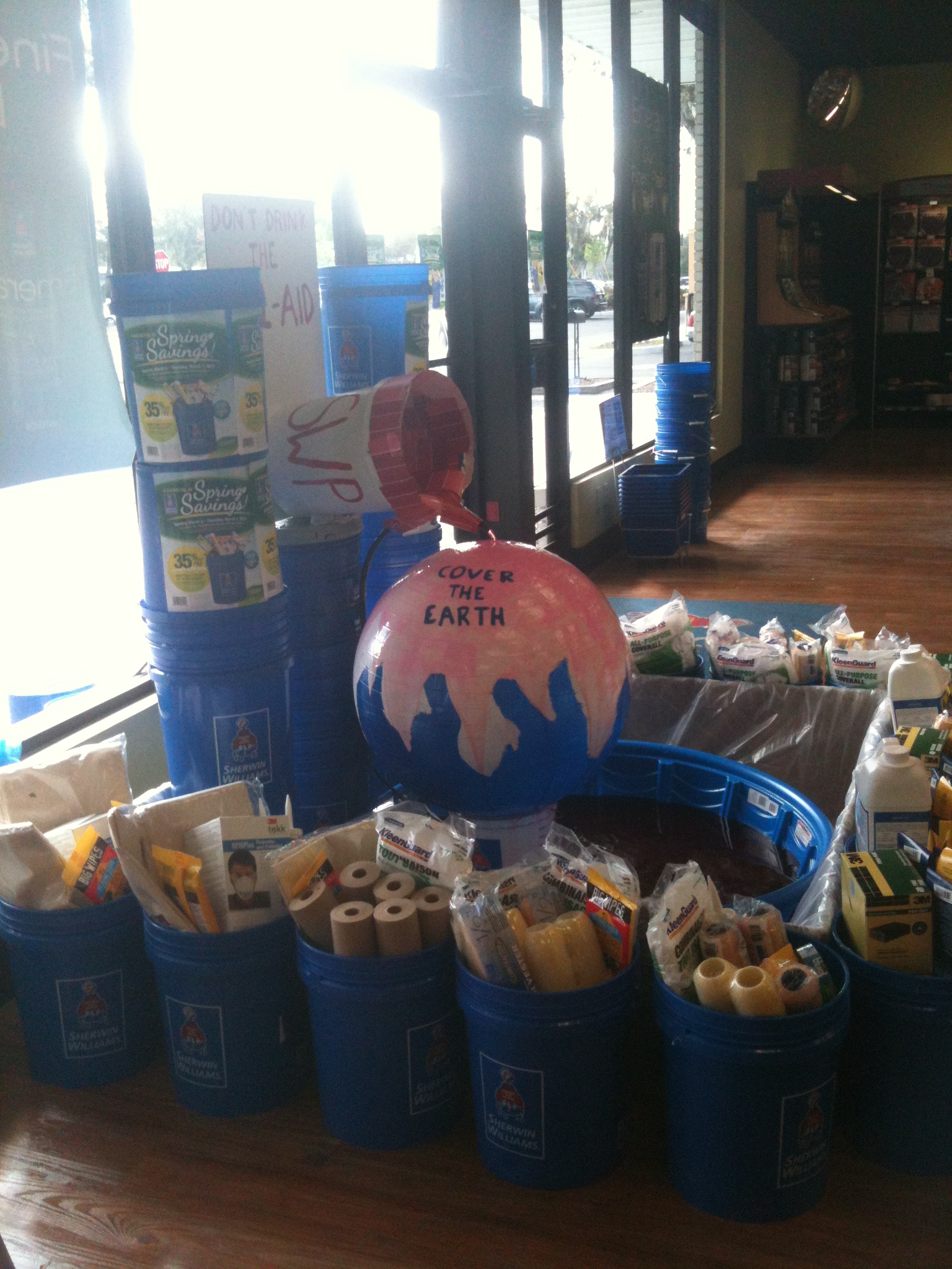 2013 Blue Bucket Display (March) by Lisa Del Castillo at