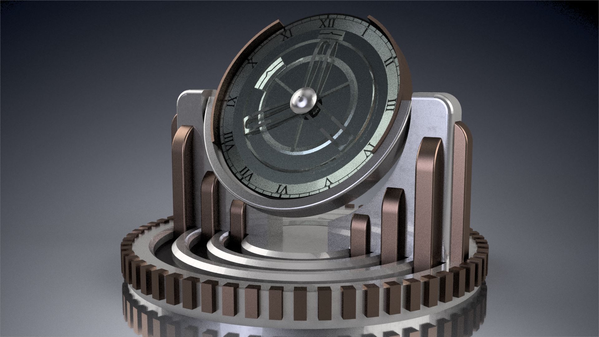Rotating Clock by Adam Robinson at