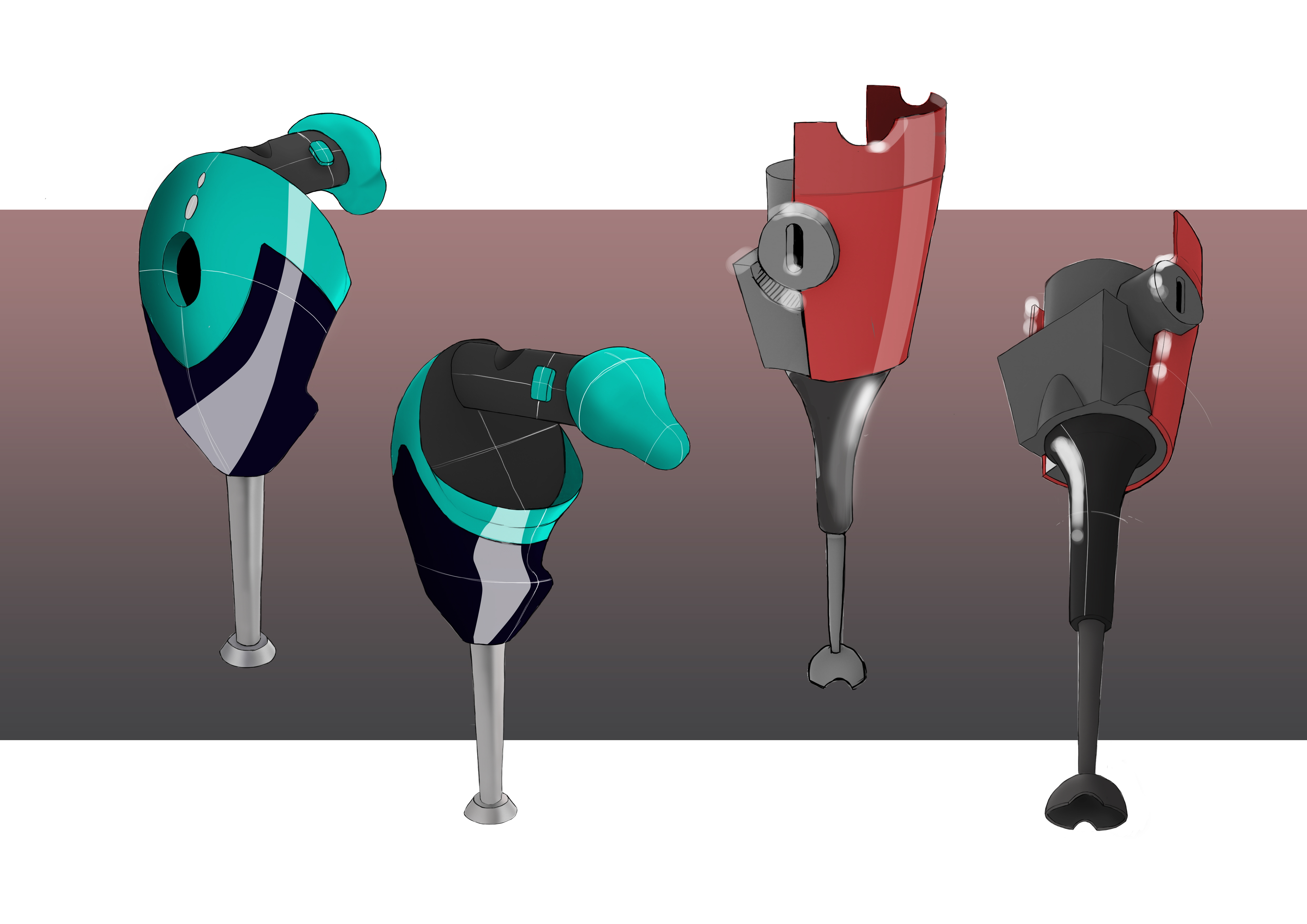 Stick Blender Industrial Sketching by IGNATIUS NG at