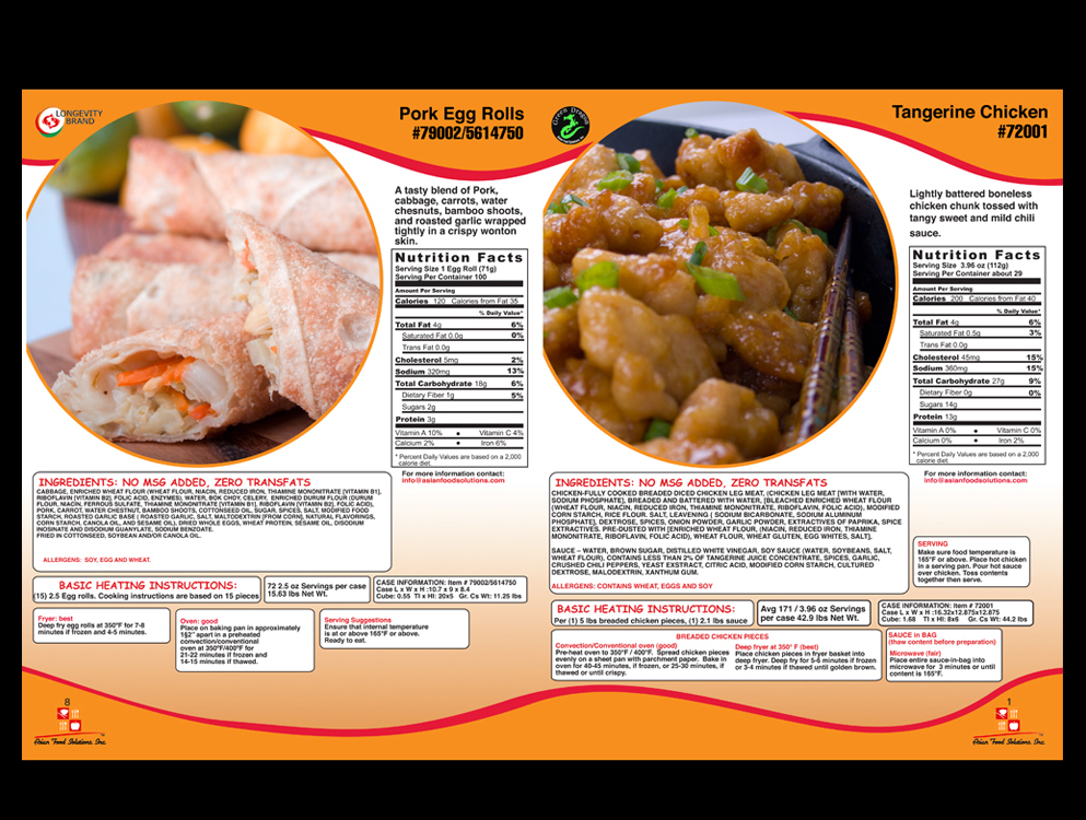 Asian Food Solution Ad, Catalog & Sell Sheets by Joseph M Zambory at