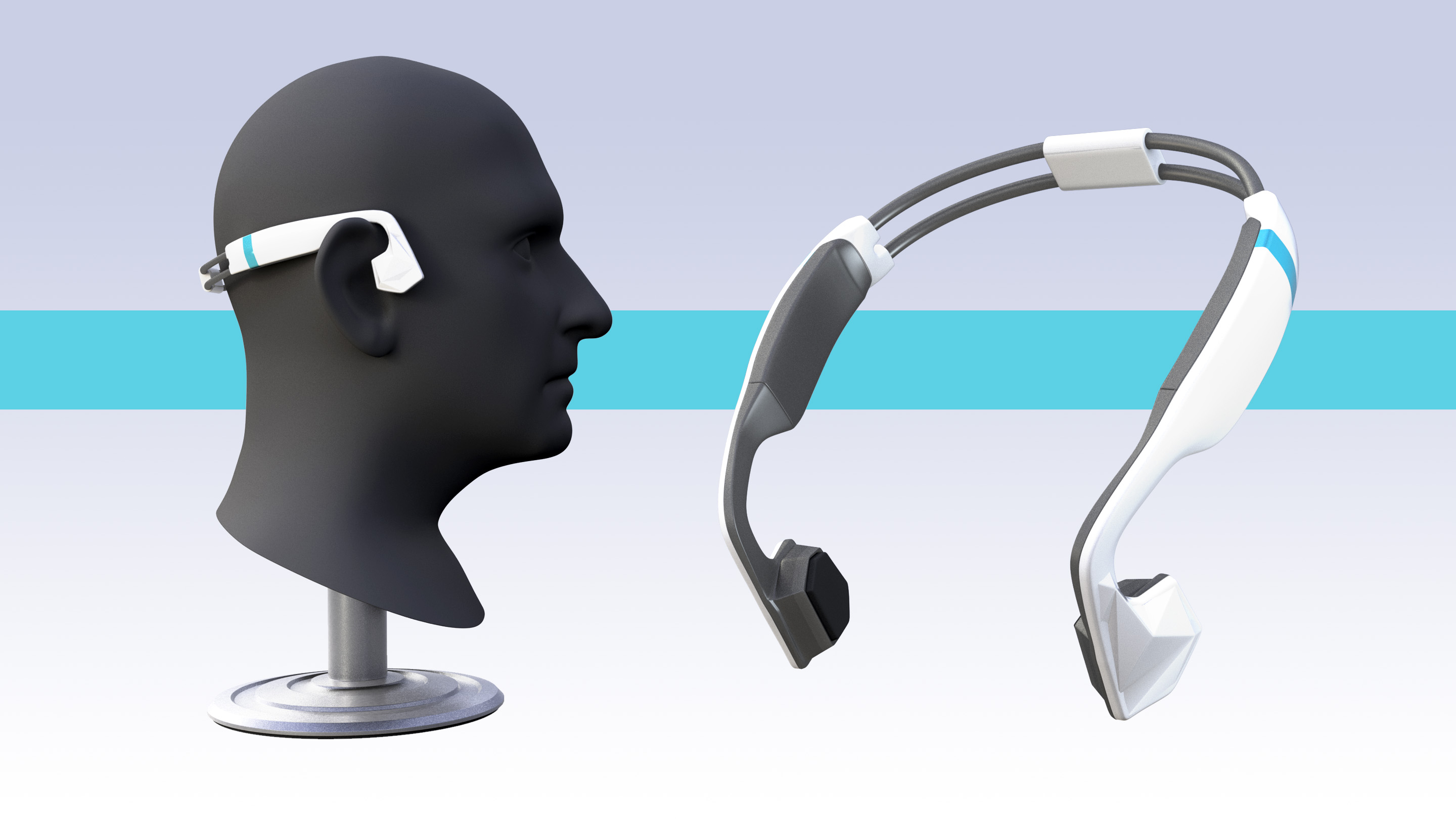 Contortion Headset Bone Vibration Headphones by Ryan Ernst at Coroflot.com